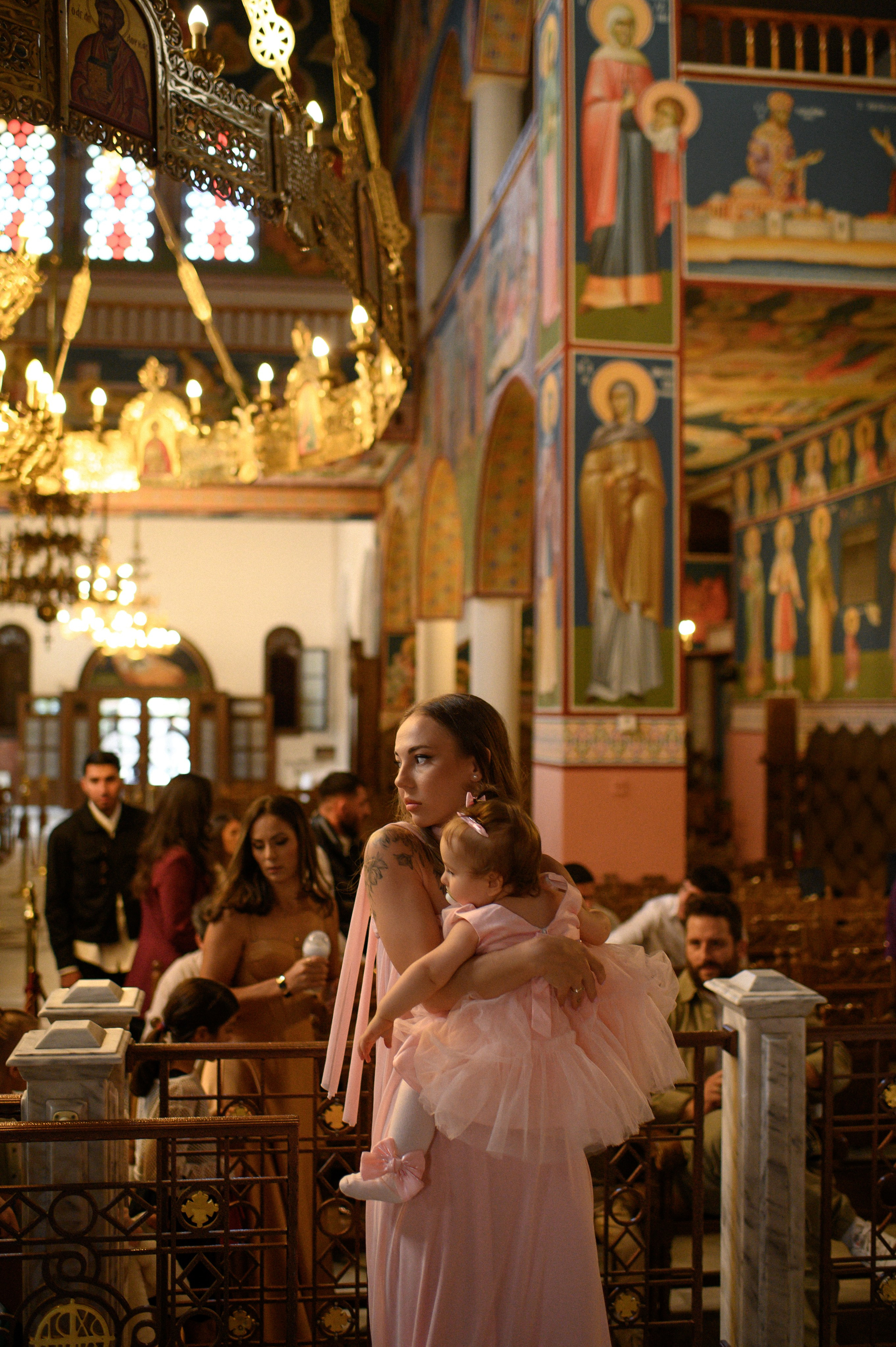 Baptism Aleksandra-Olivia. Family, children, portrait, and event photography in Thessaloniki