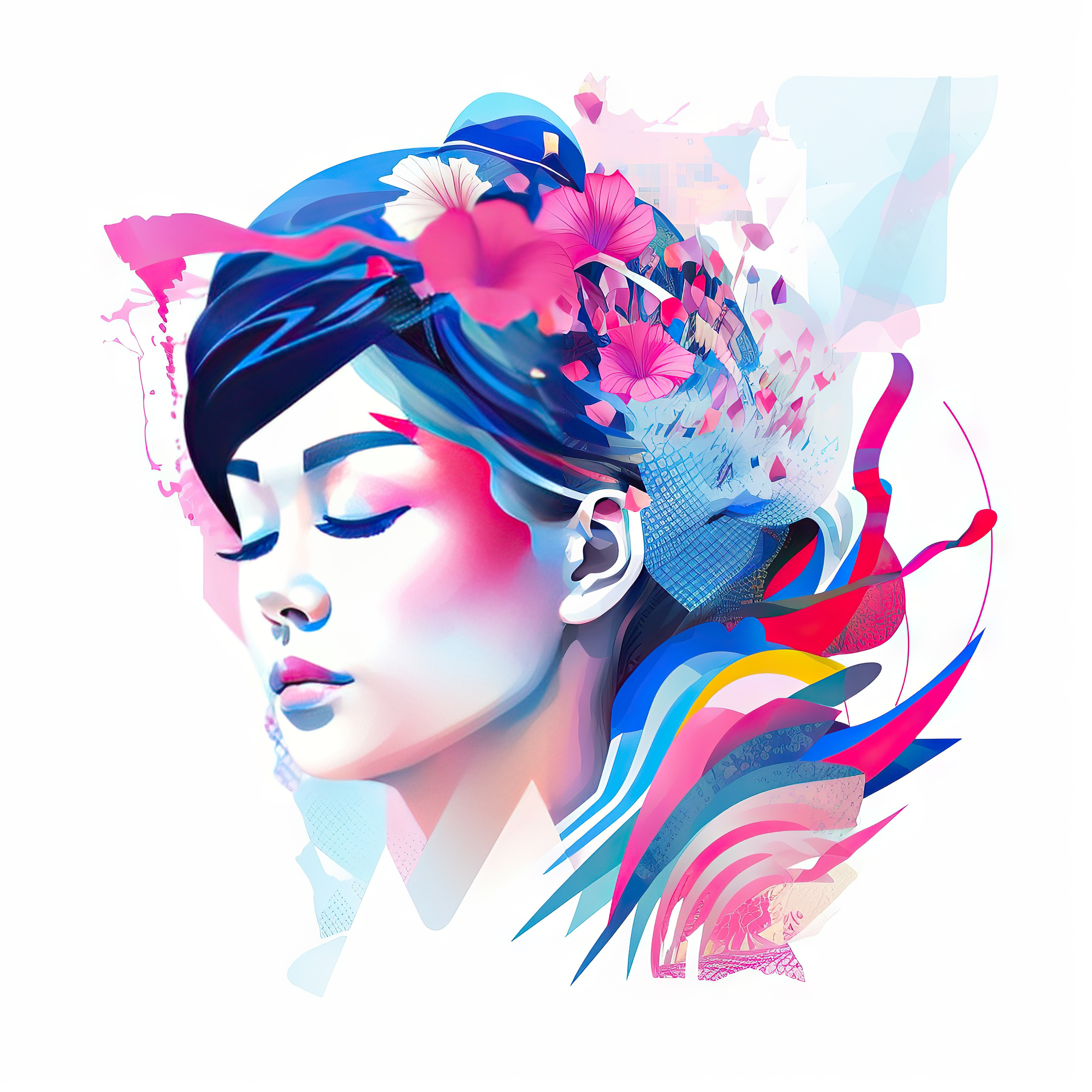 Abstract surrealism Collection WOMAN’S FANTASY artwork #11 Lolly Shine. Lolly Shine. Contemporary digital artist