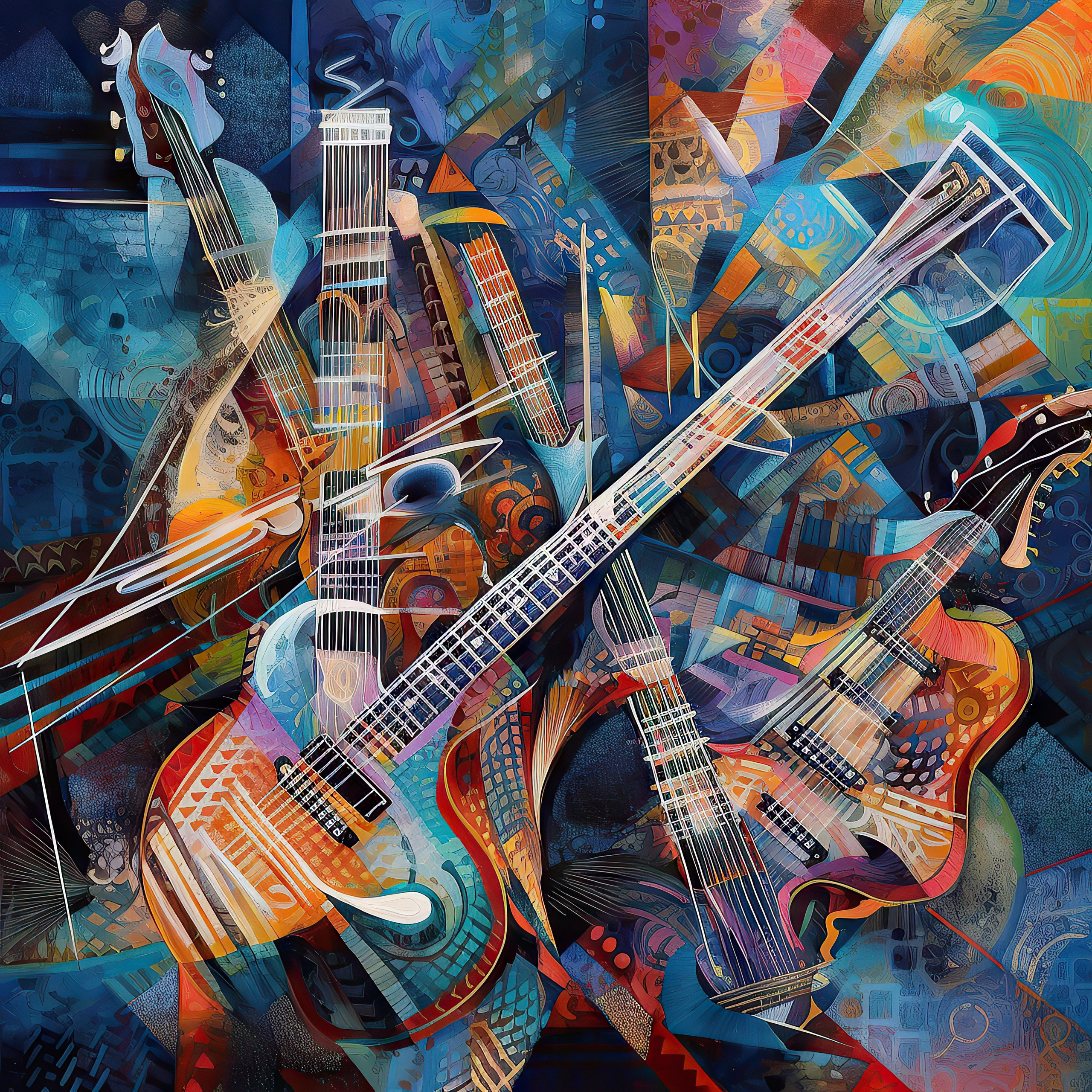 Abstract collection Music of the soul artwork #11. Lolly Shine. Contemporary digital artist