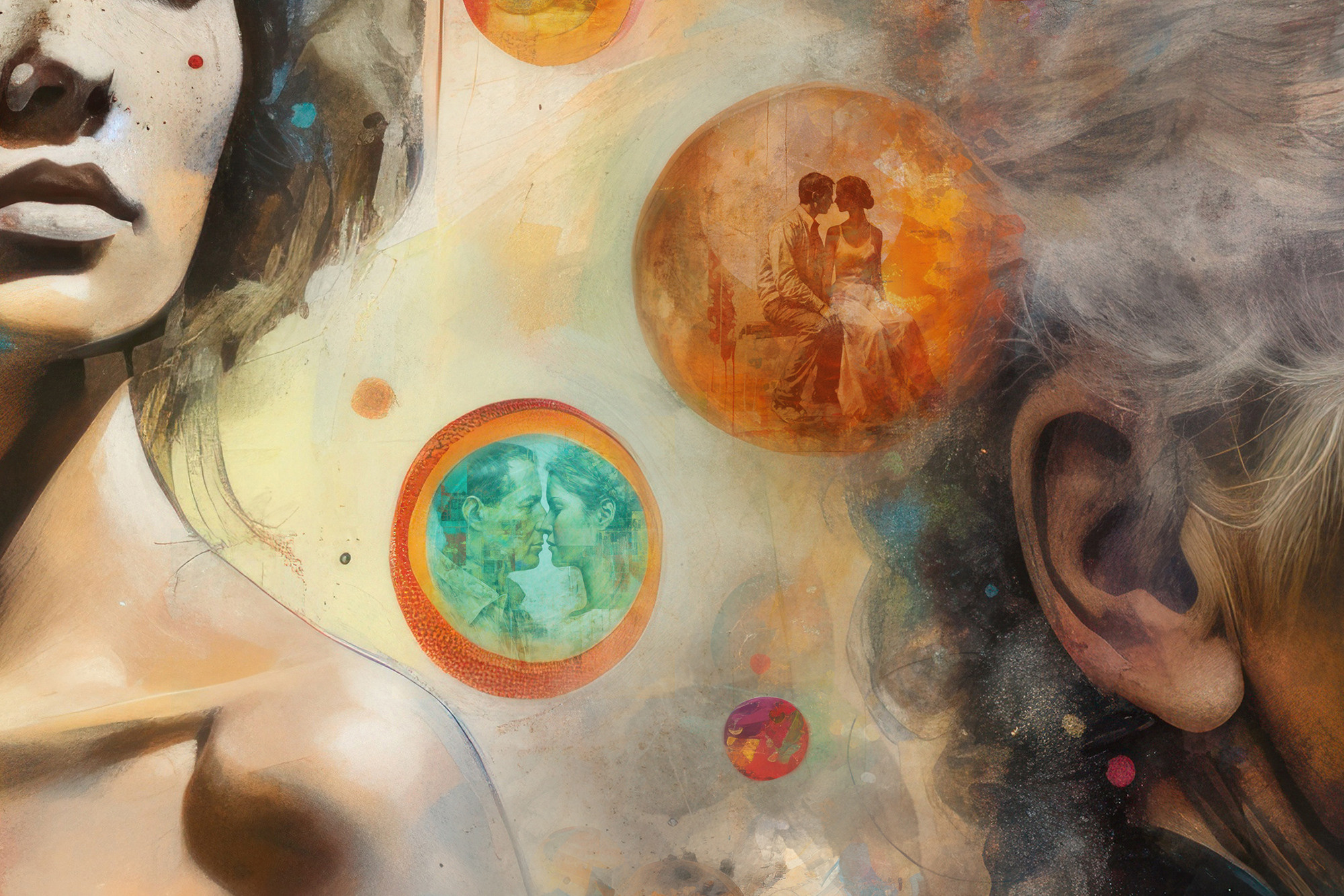 One Life. Digital collage. One-of-a-Kind. Lolly Shine. Contemporary digital artist