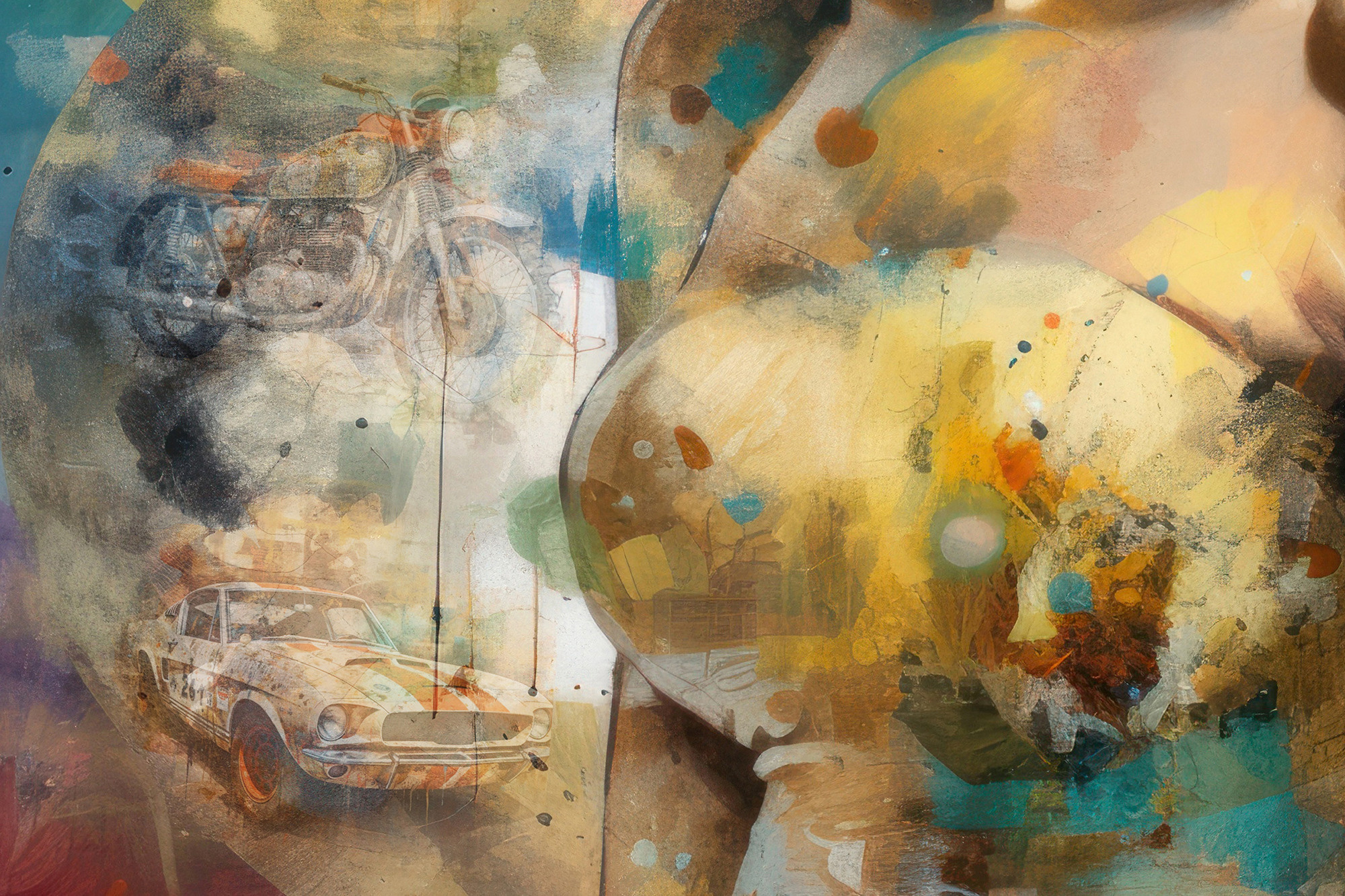 One Life. Digital collage. One-of-a-Kind. Lolly Shine. Contemporary digital artist