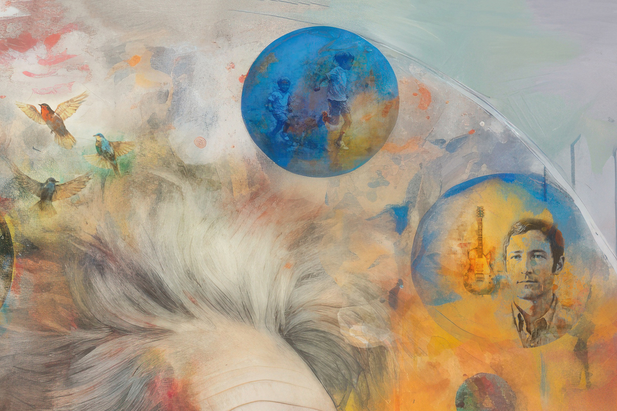 One Life. Digital collage. One-of-a-Kind. Lolly Shine. Contemporary digital artist