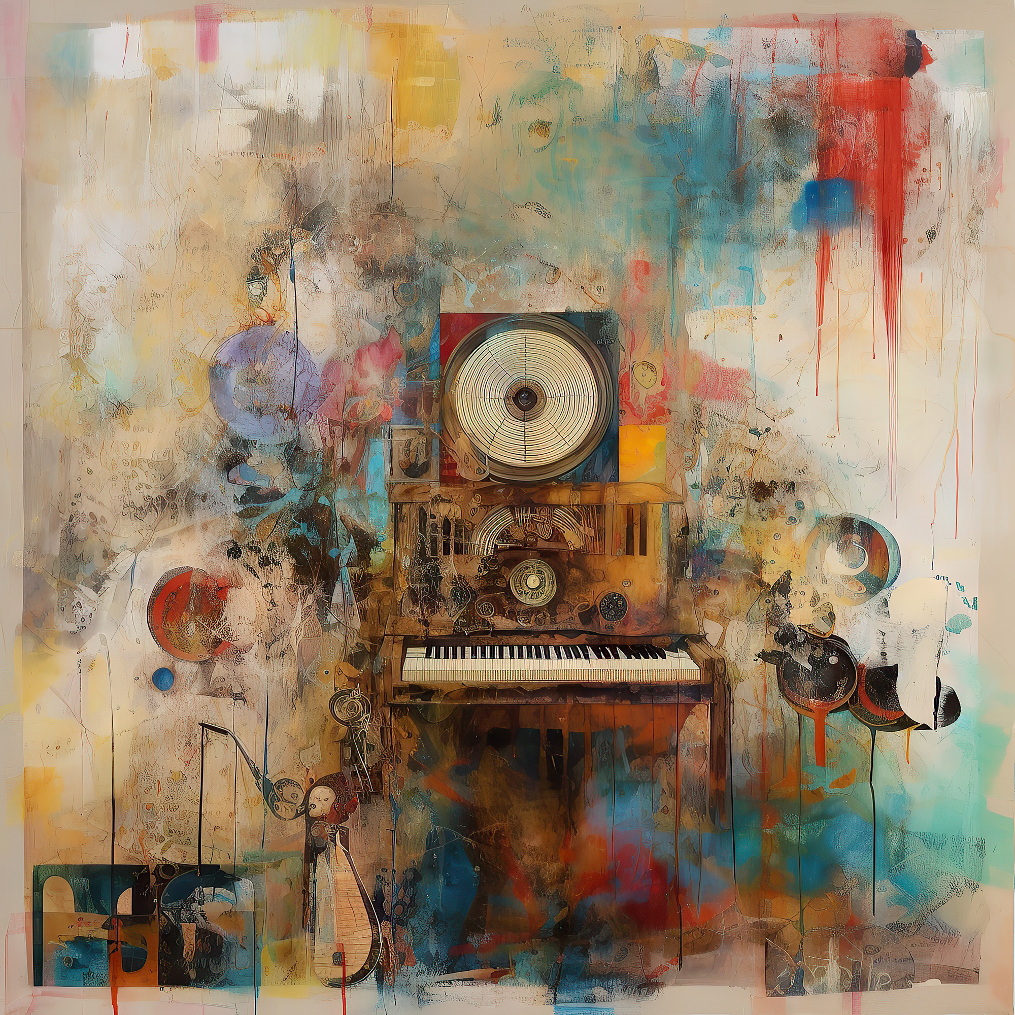 Abstract collection Music of the soul artwork #19. Lolly Shine. Contemporary digital artist