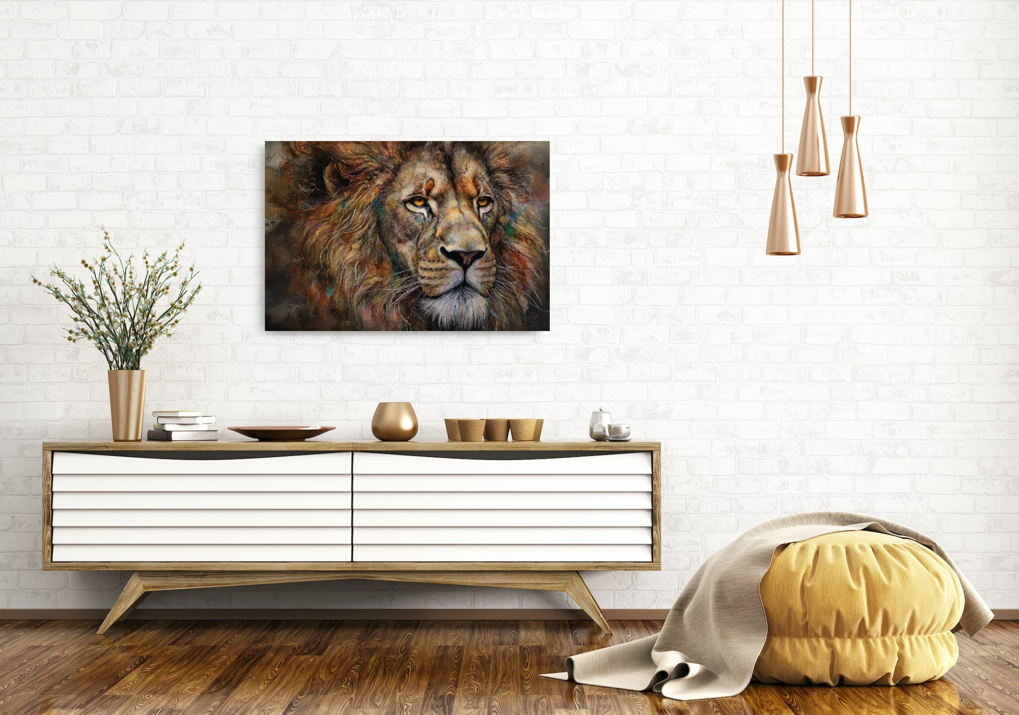 Lion Collection Sacred Animals Artwork #35 Lolly Shine. Lolly Shine. Contemporary digital artist