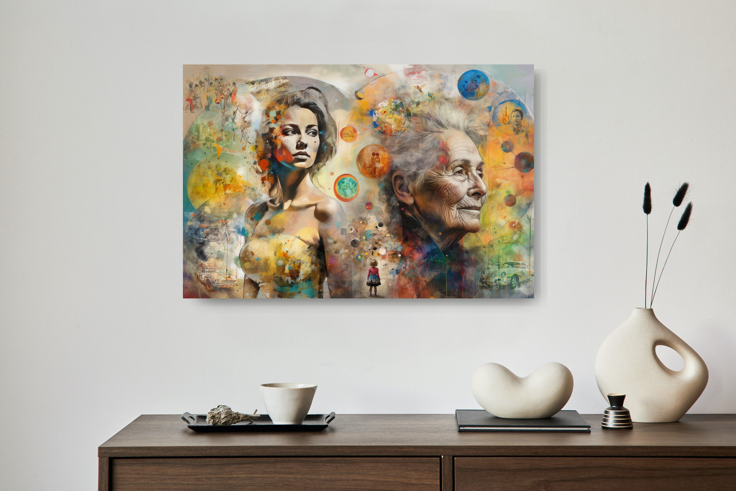 One Life. Digital collage. One-of-a-Kind. Lolly Shine. Contemporary digital artist