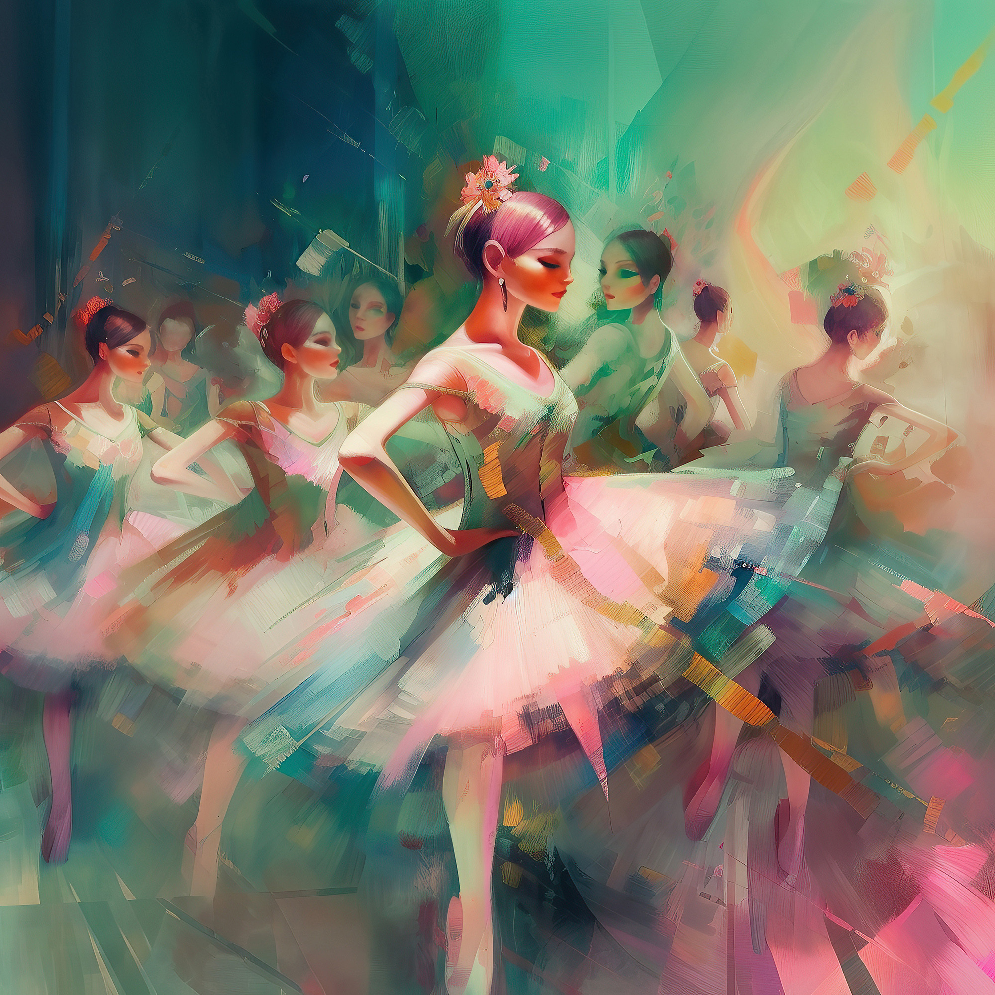 Abstract collection Music of the soul artwork #17. Lolly Shine. Contemporary digital artist