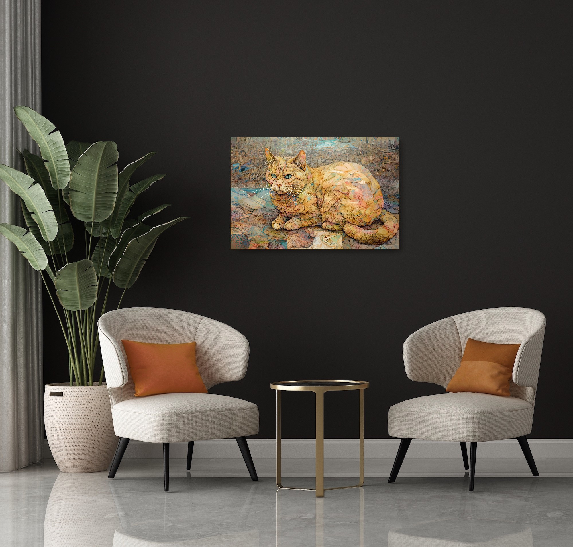 Cat Collection Sacred Animals Artwork #11 Lolly Shine. Lolly Shine. Contemporary digital artist