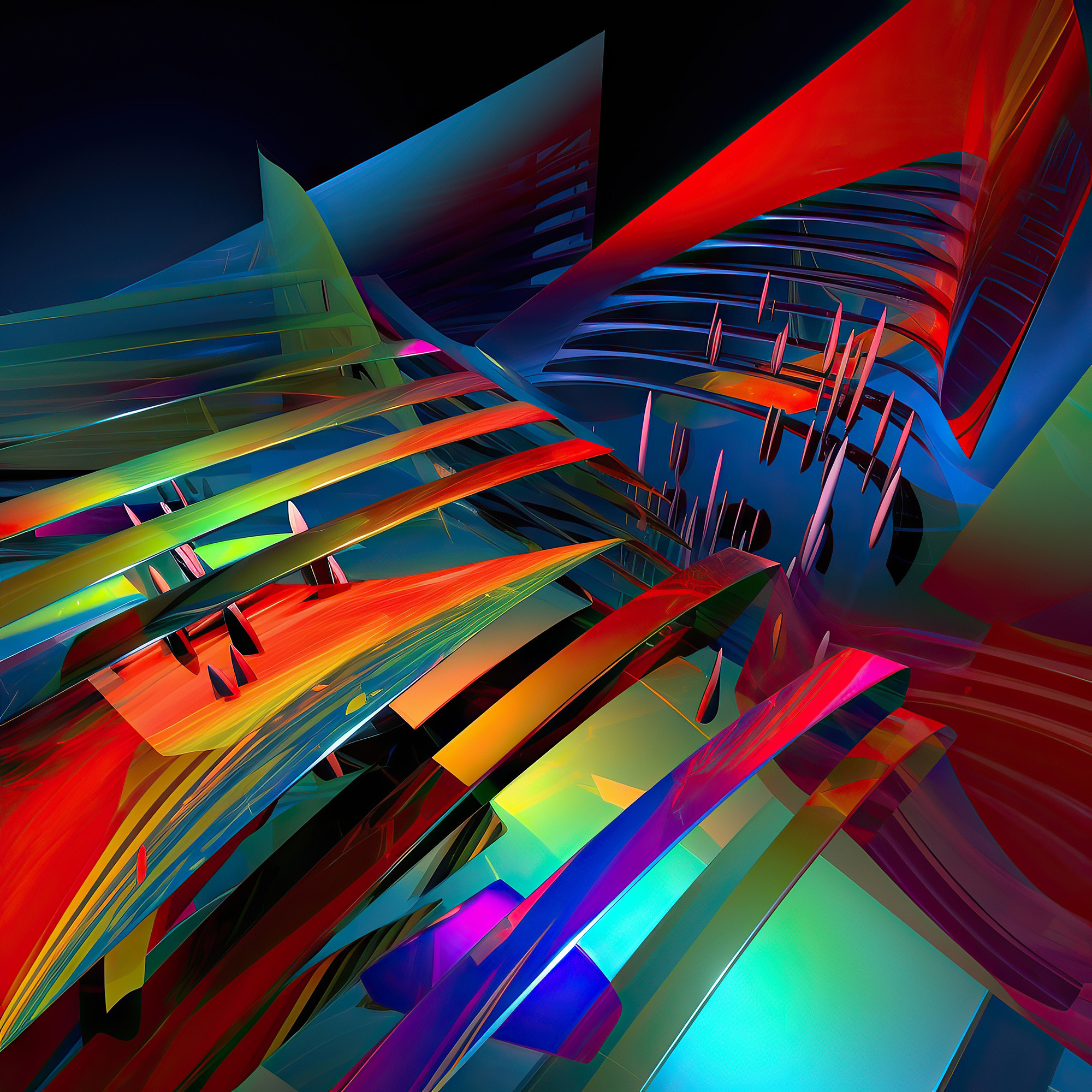 Abstract collection Music of the soul artwork #12. Lolly Shine. Contemporary digital artist