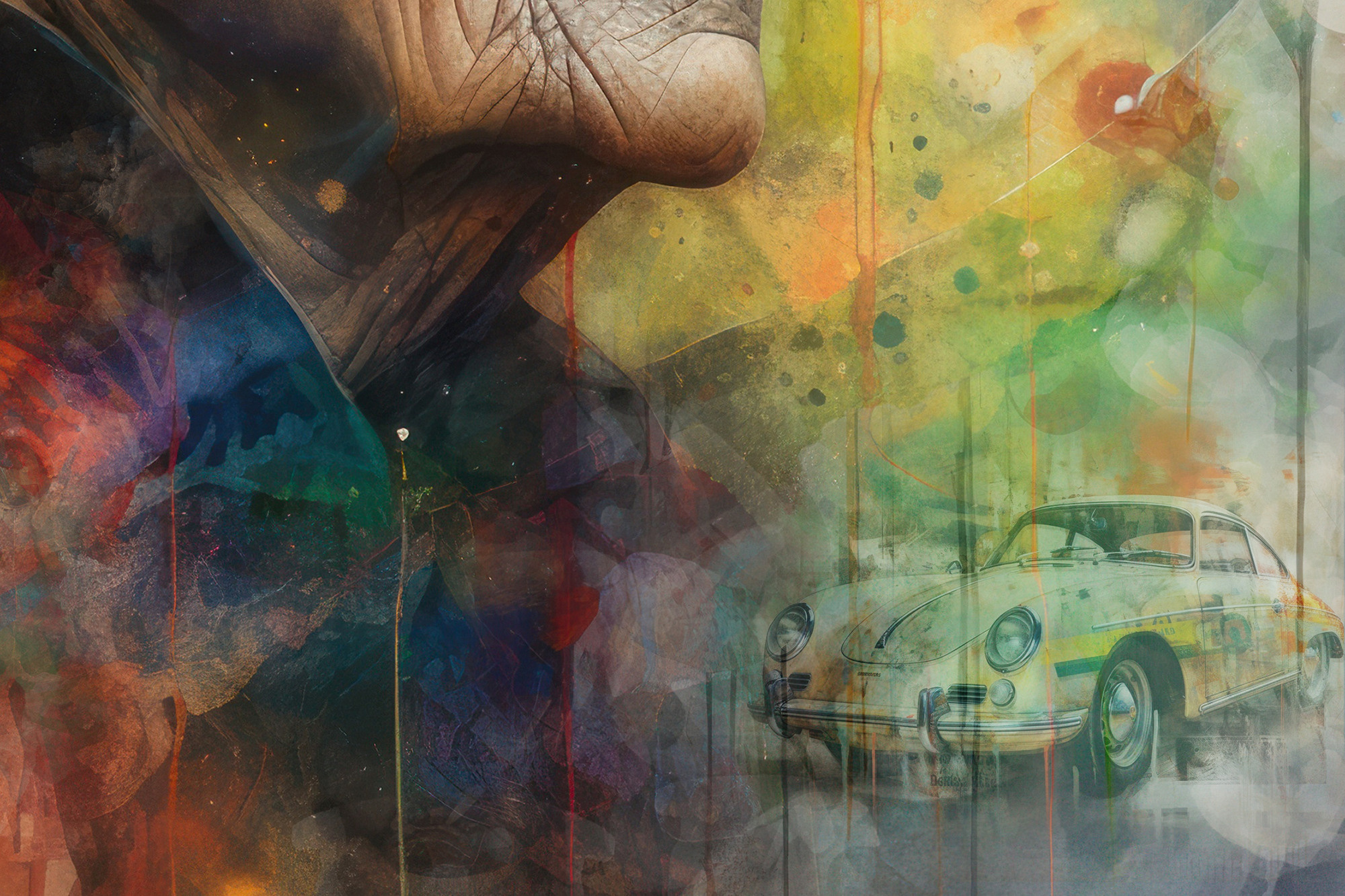 One Life. Digital collage. One-of-a-Kind. Lolly Shine. Contemporary digital artist