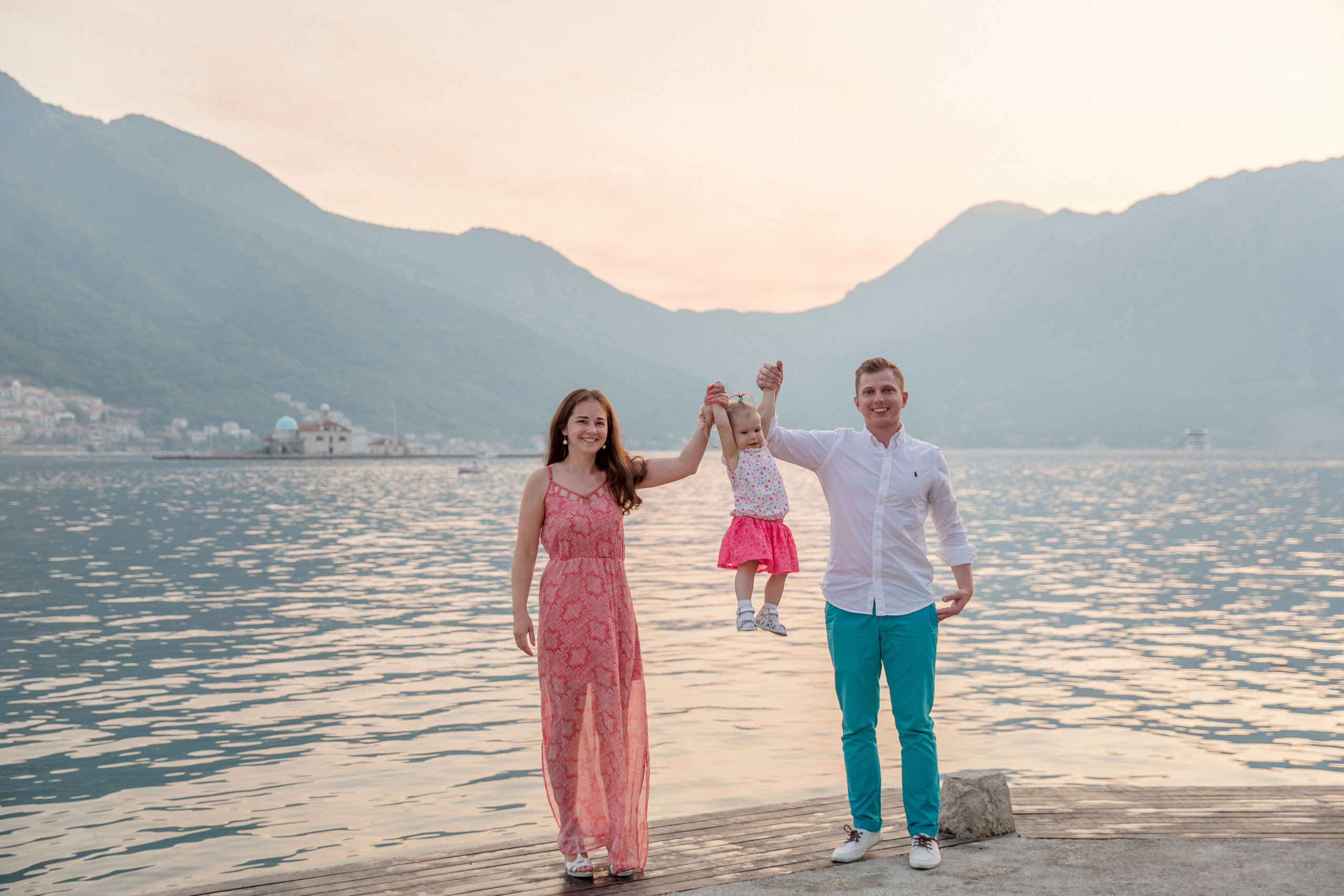 Family photo session in Perast Montenegro