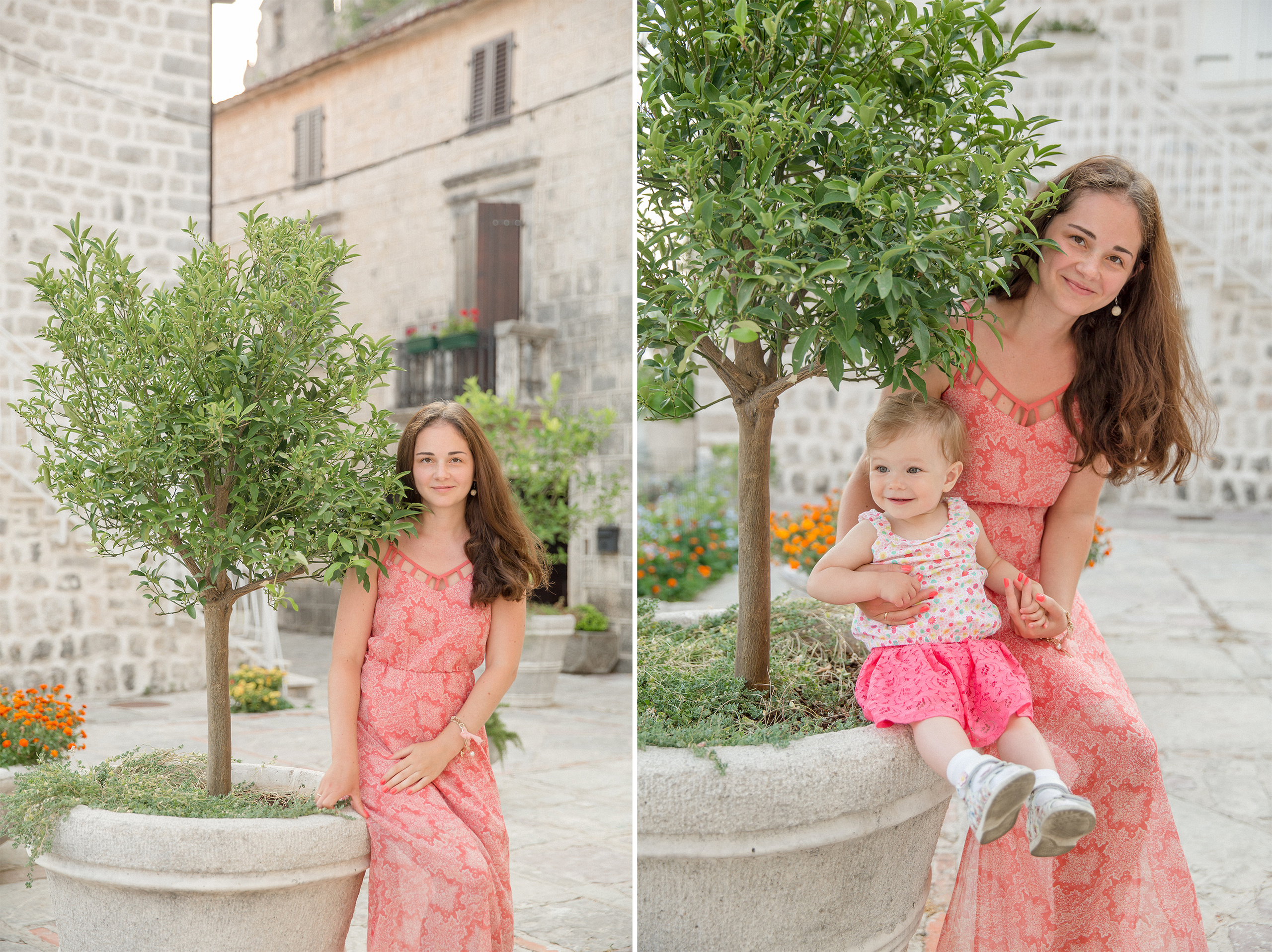 Family photo session in Perast Montenegro