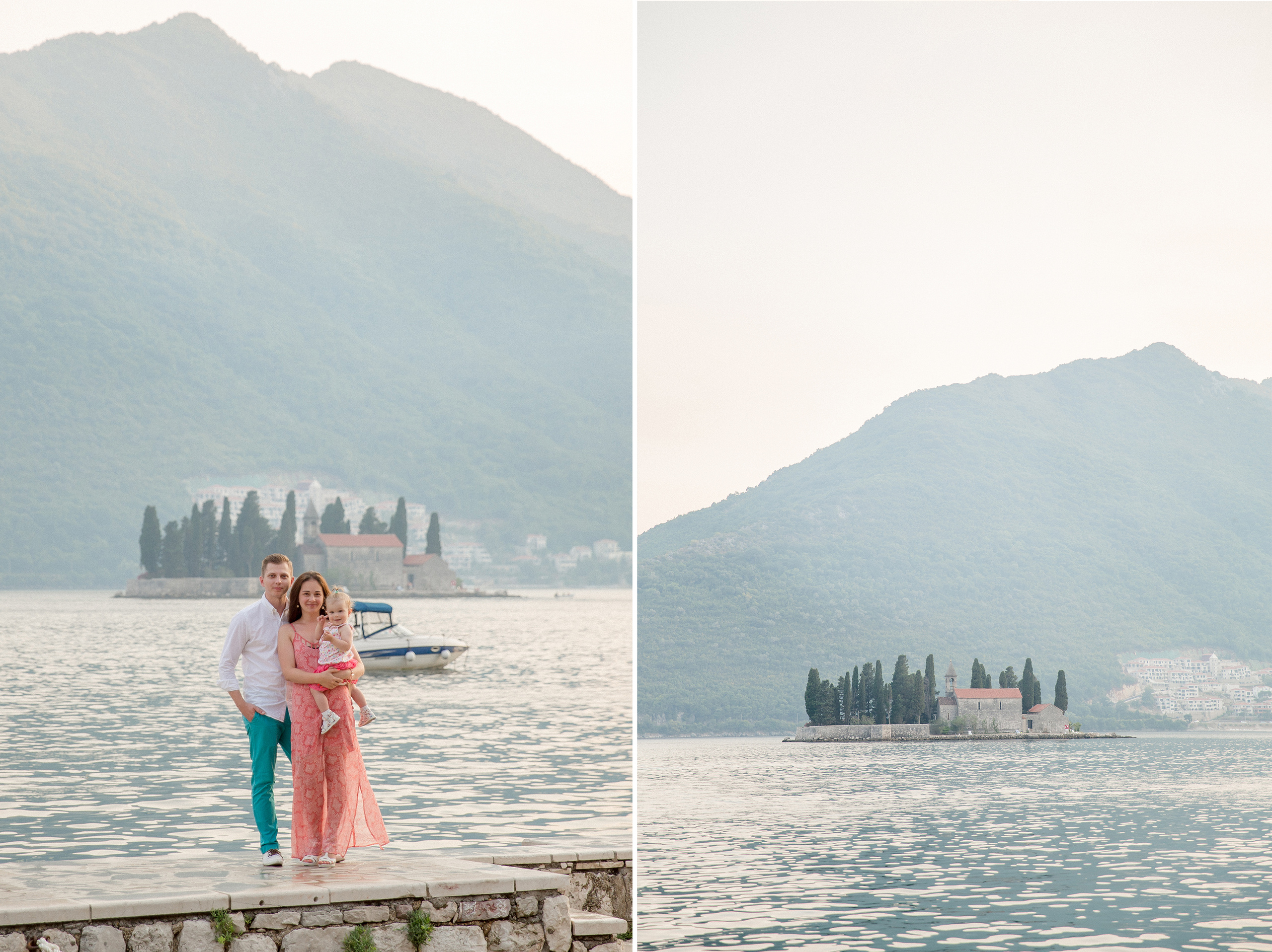 Family photo session in Perast Montenegro