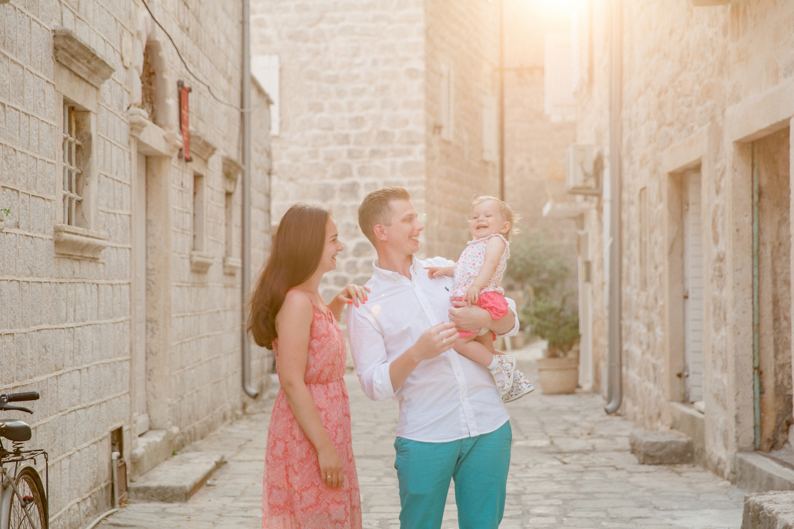Family photo session in Perast Montenegro