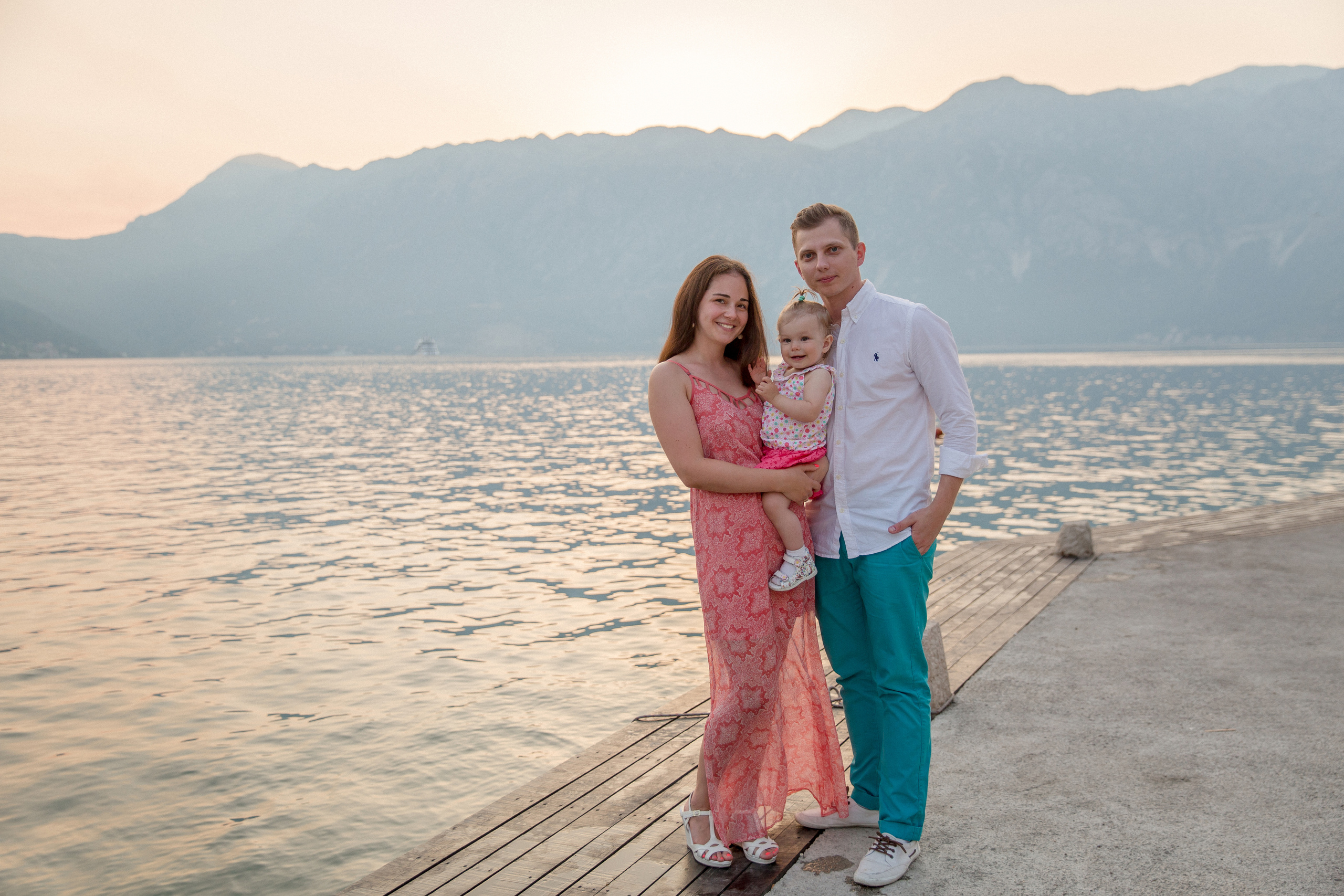 Family photo session in Perast Montenegro