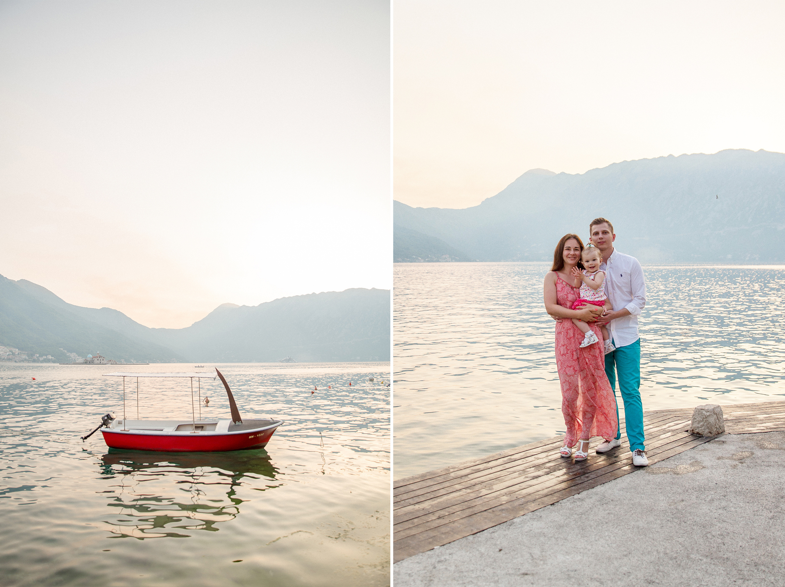 Family photo session in Perast Montenegro