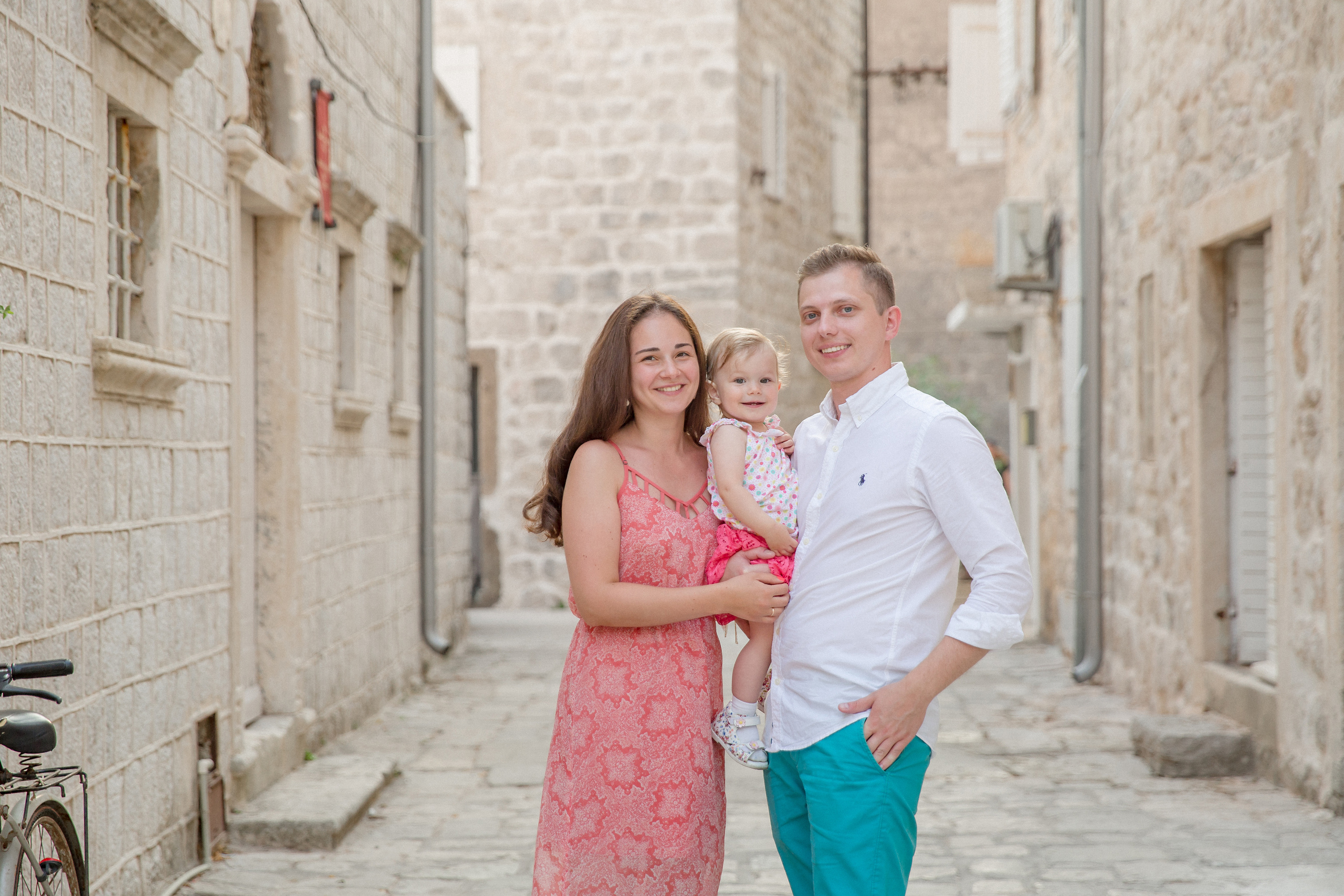 Family photo session in Perast Montenegro