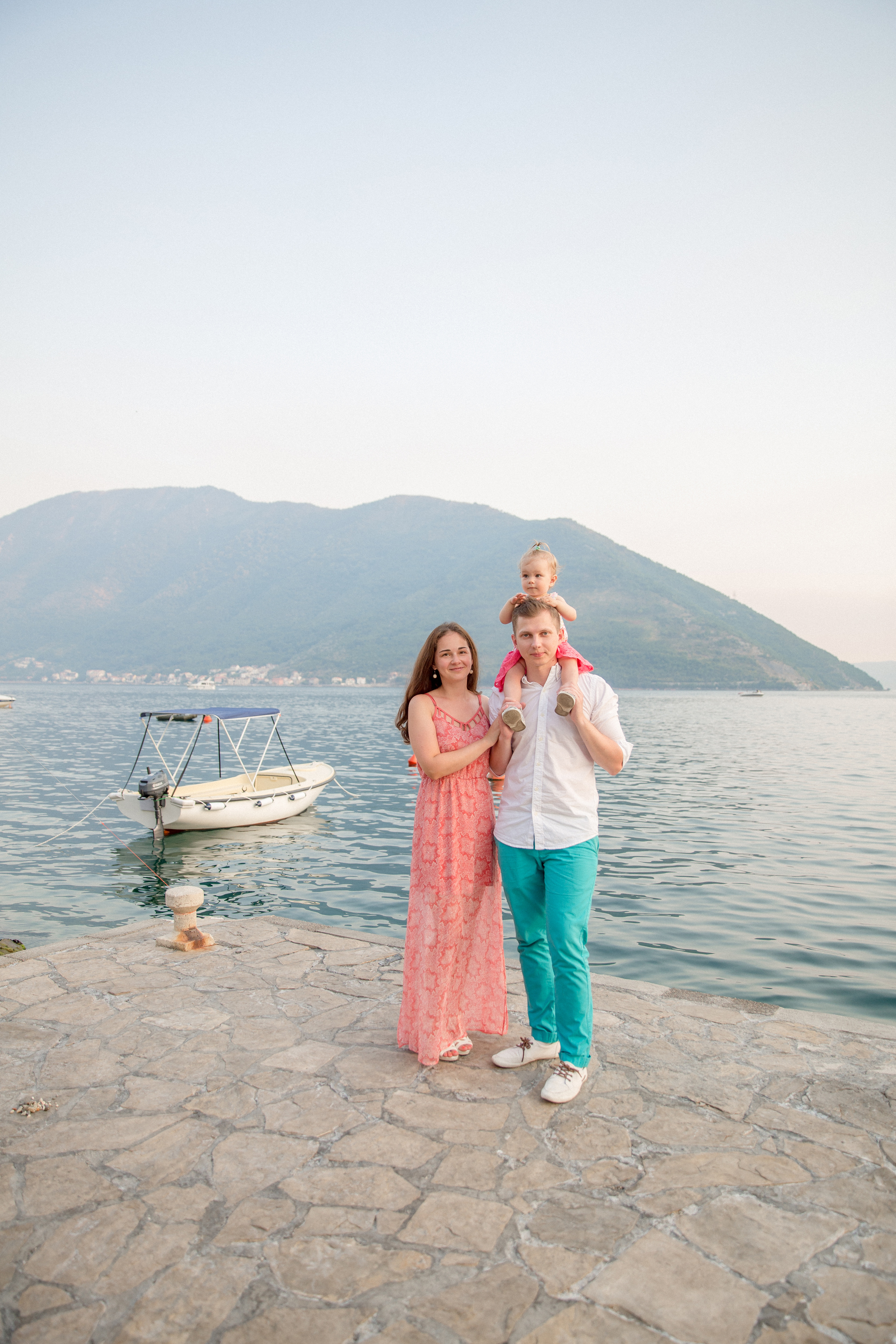 Family photo session in Perast Montenegro