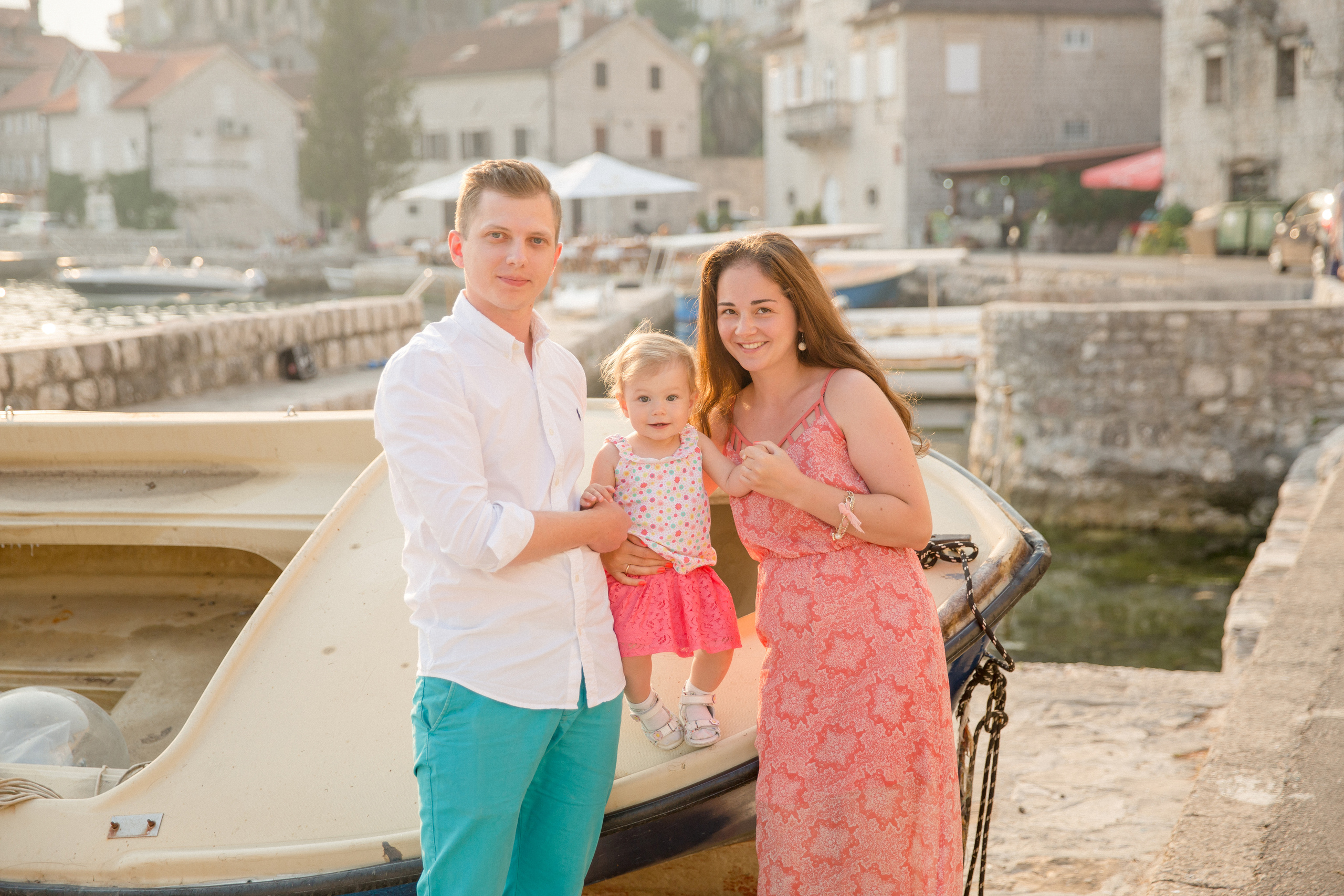 Family photo session in Perast Montenegro