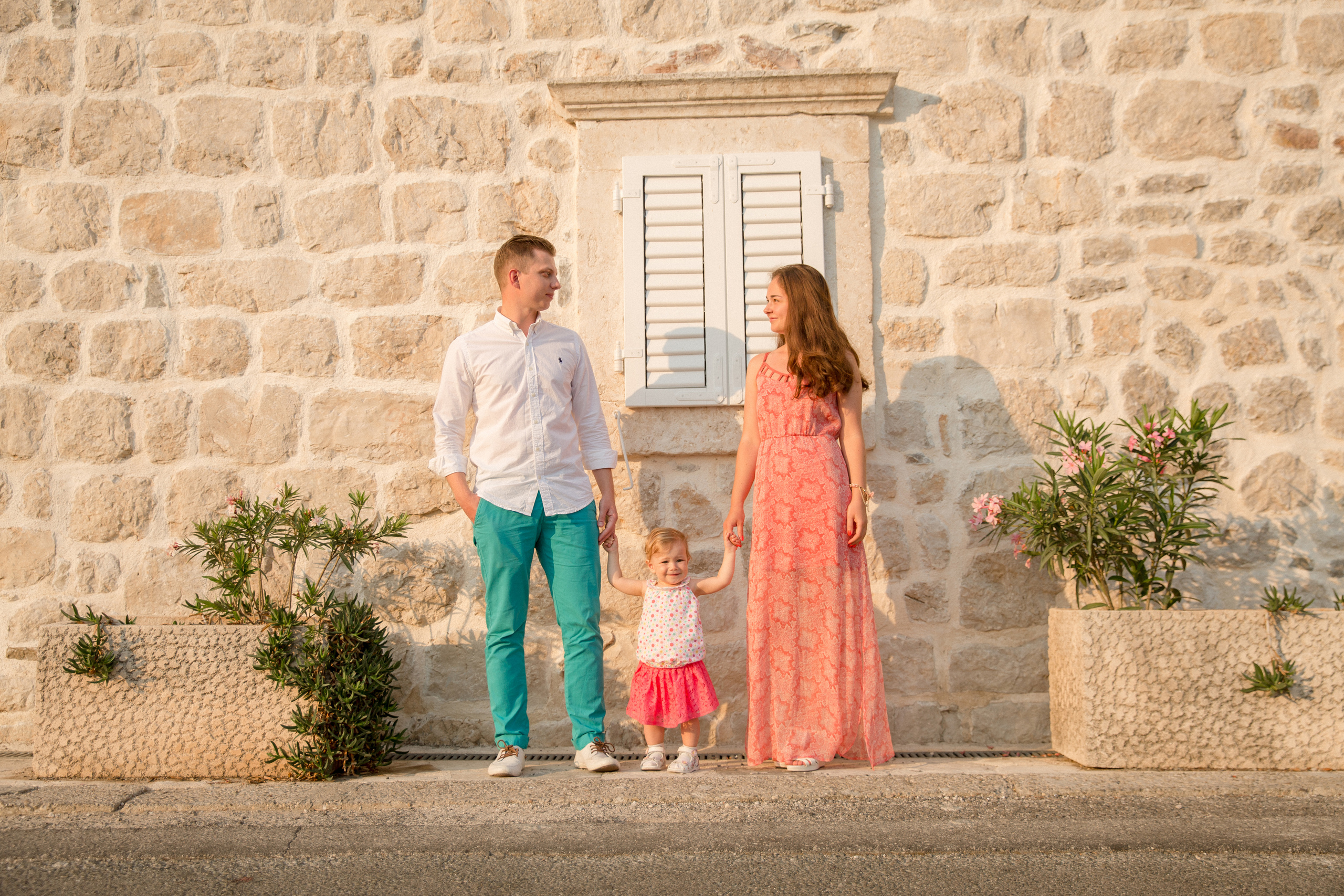 Family photo session in Perast Montenegro
