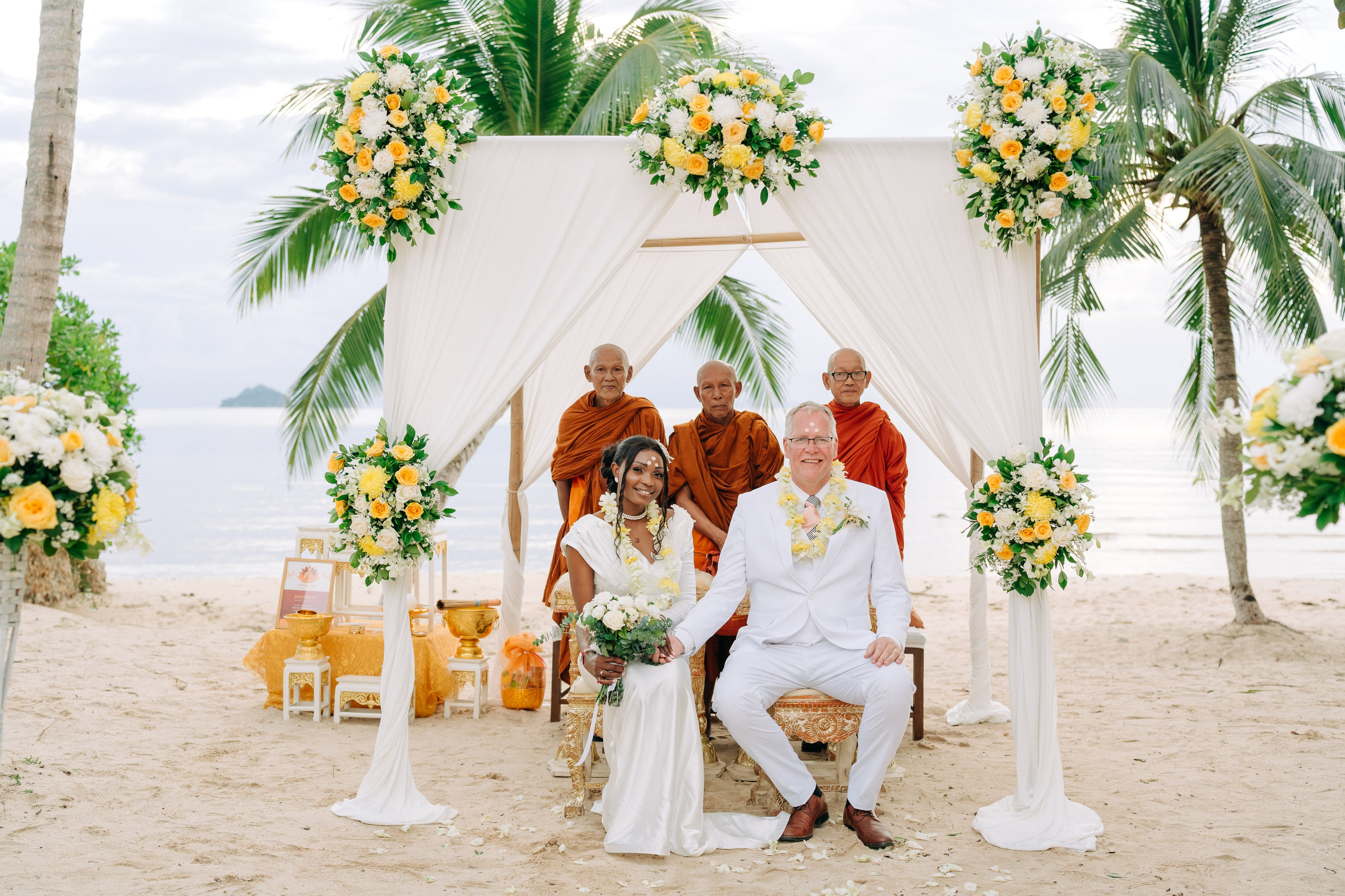Photo. Буддийская свадебная церемония на Самуи, Таиланд