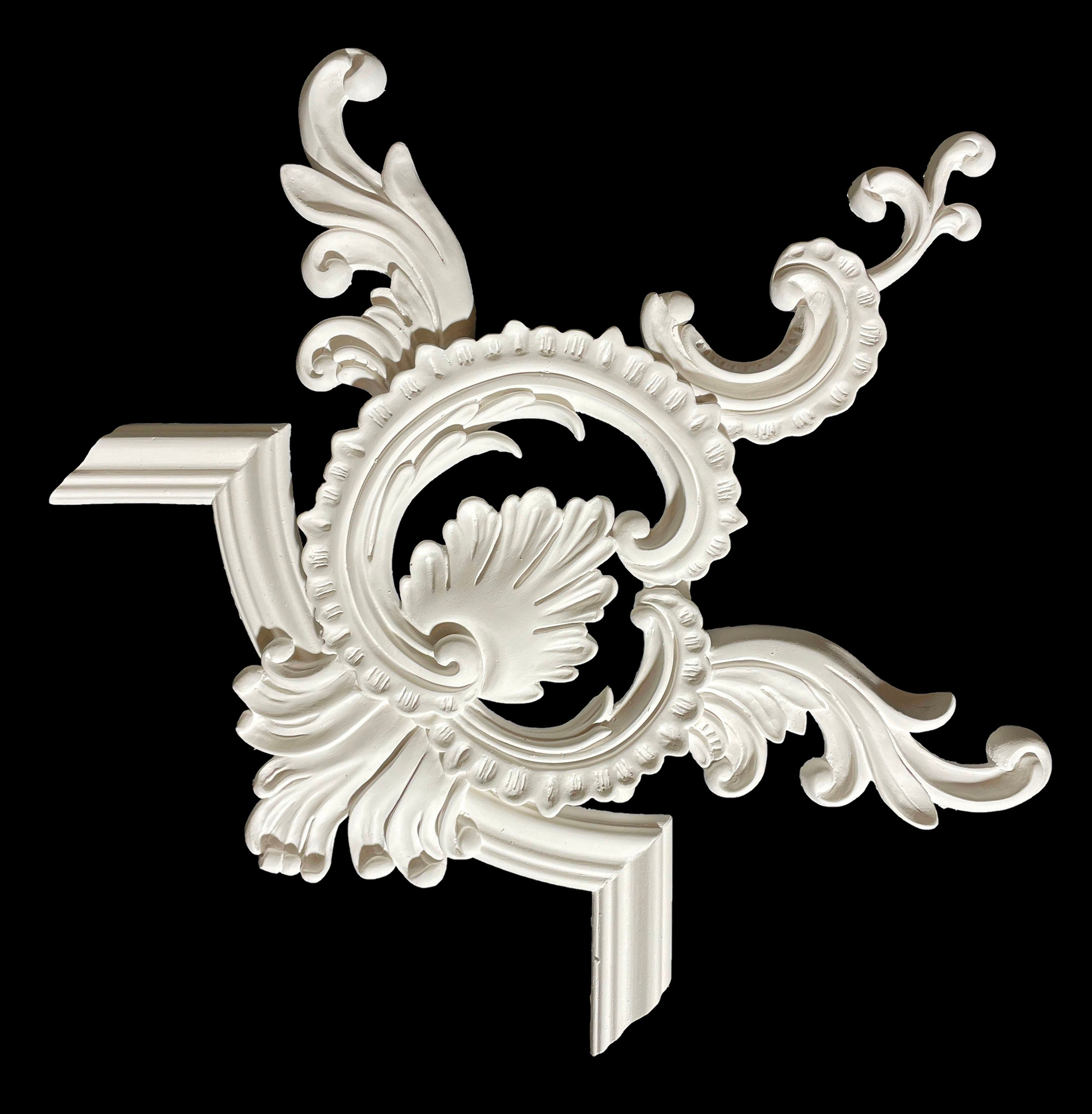 Corners. Plaster molding