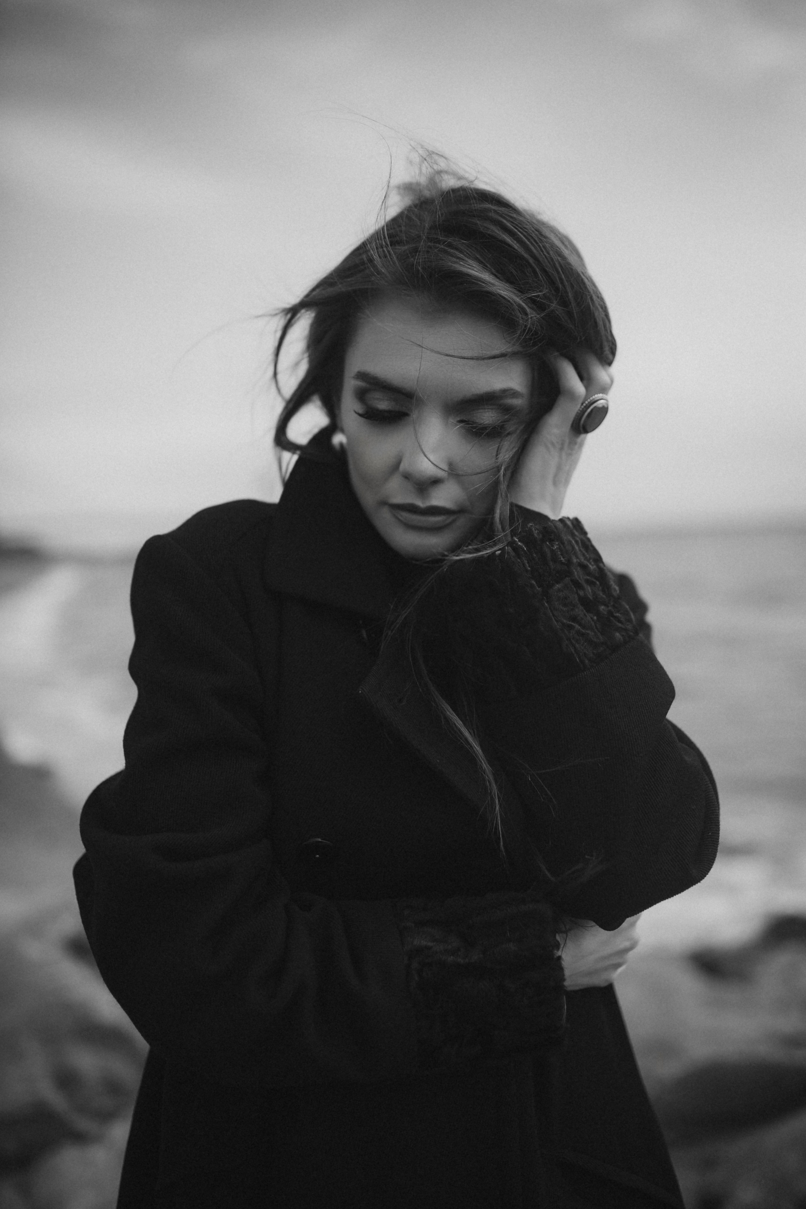 Portrait.Woman.Ocean. Photographer NYC