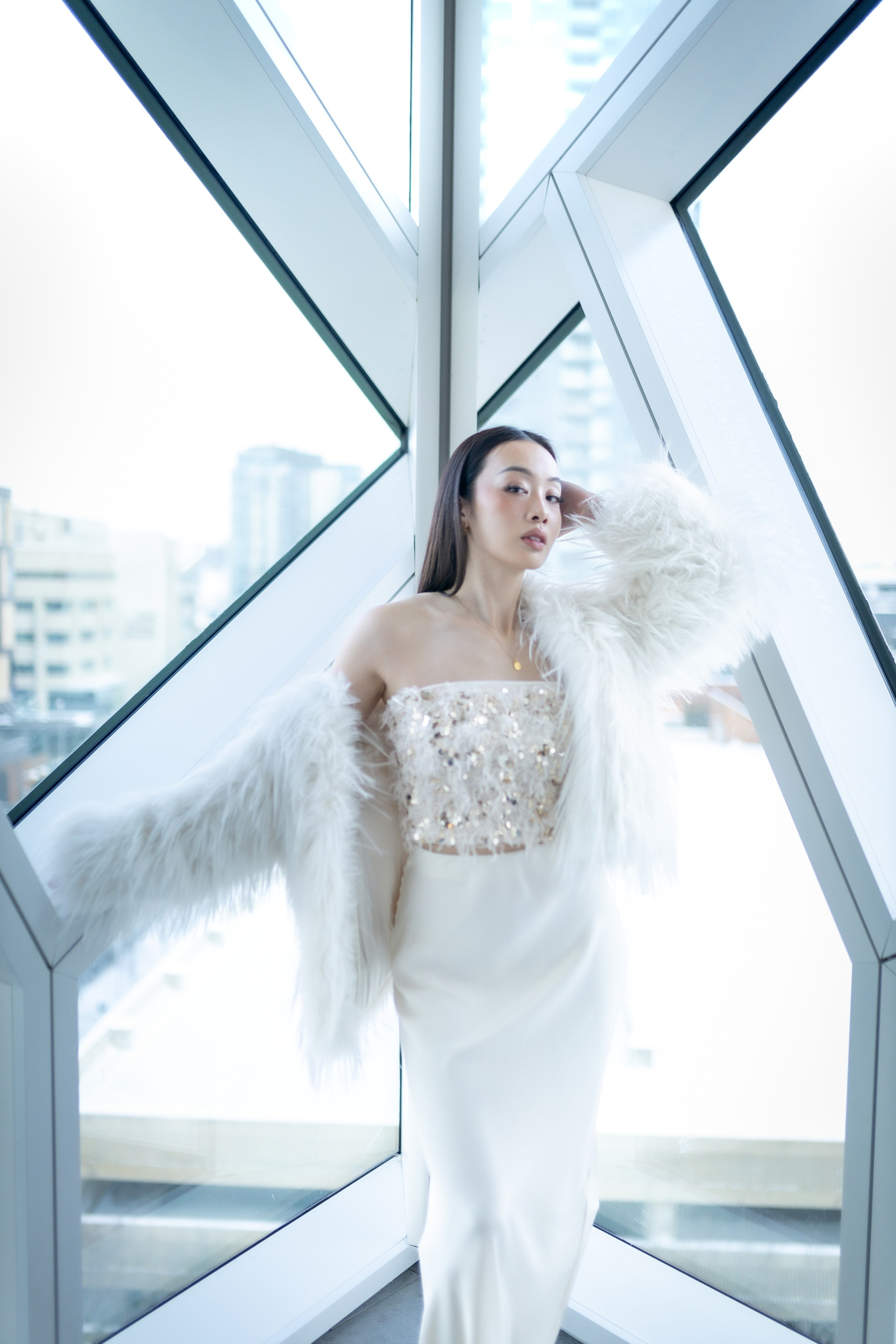 Elegant Moments: Alvina Phan Photo Session. ProFly.club — Professional aerial filming in Calgary