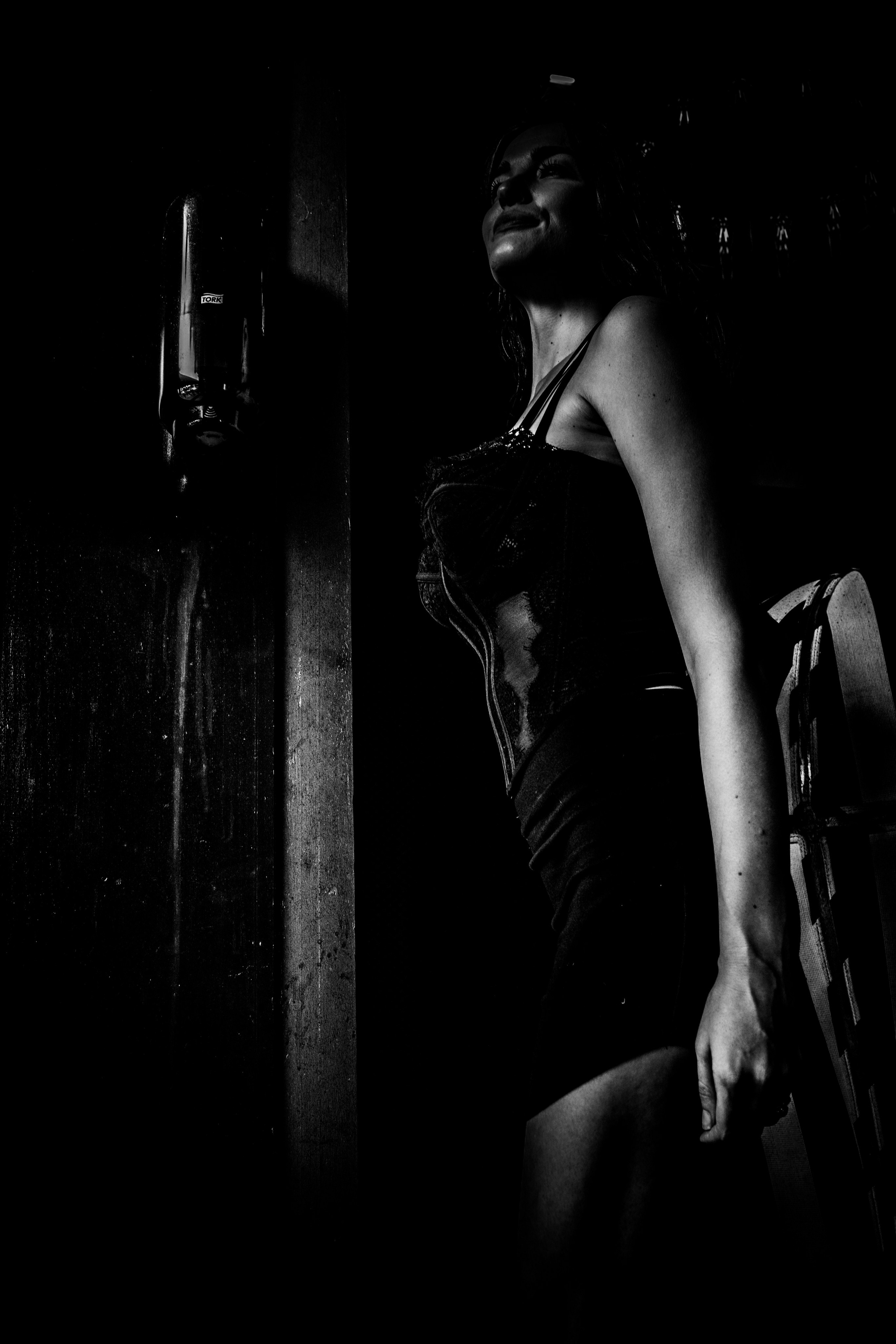 Burn Black and White Series. Out and About 239