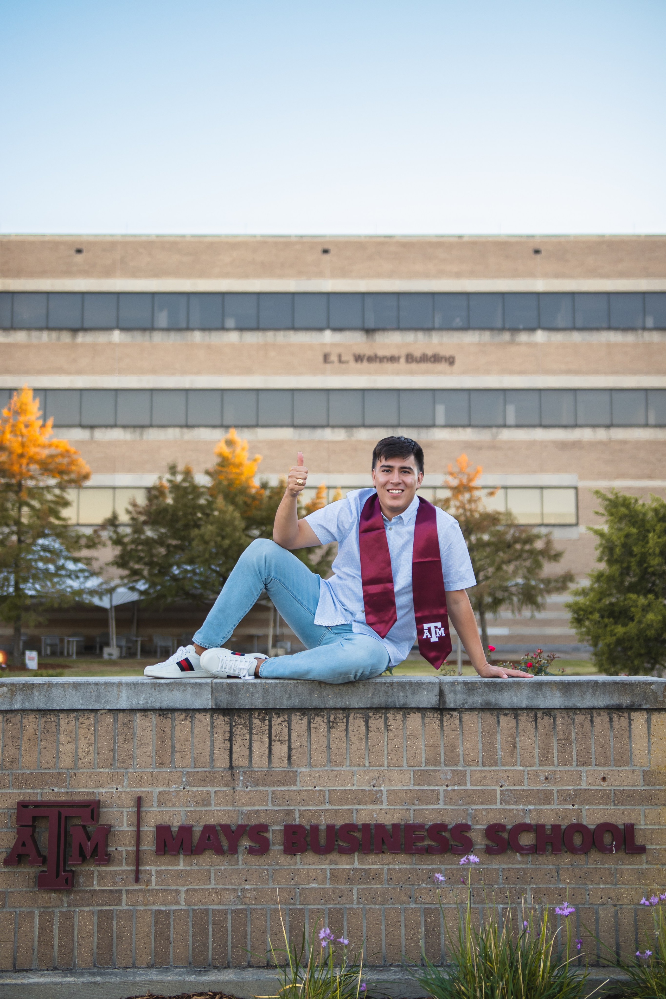 Tristan's senior photoshoot at Texas A&M University