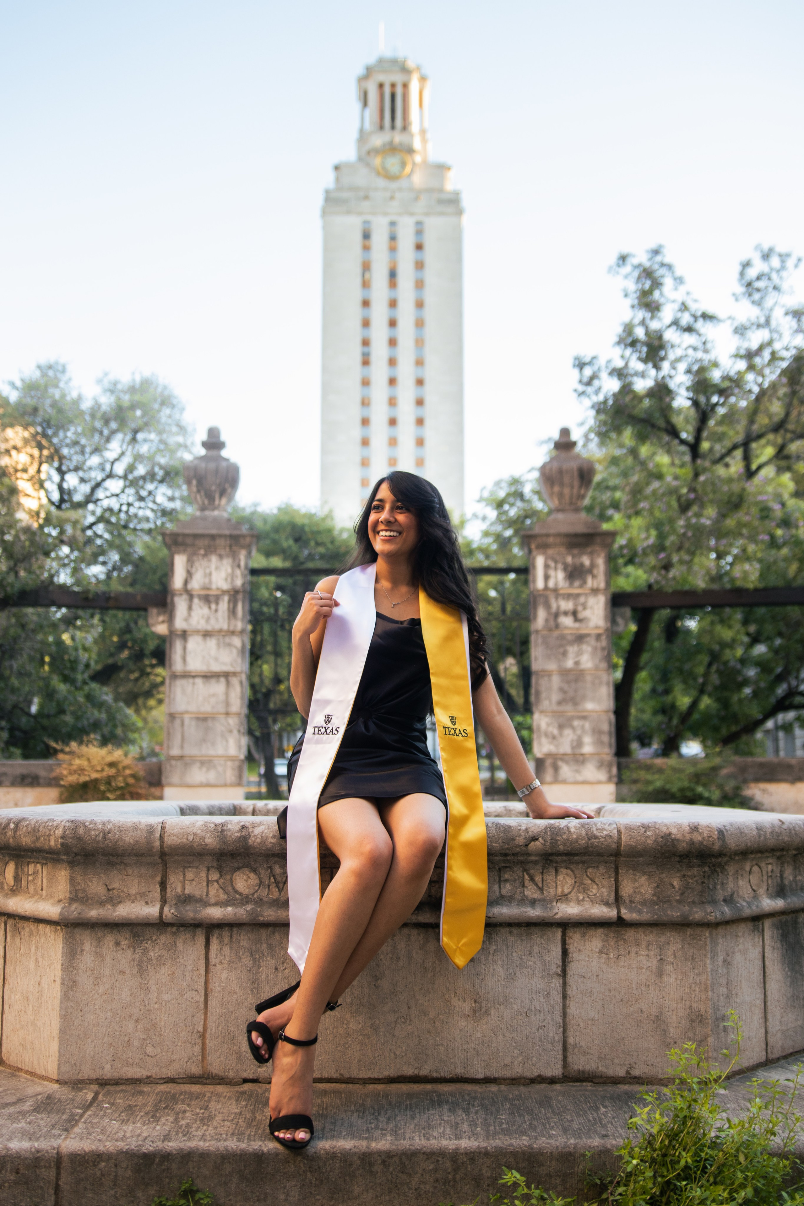 Payal’s graduation photoshoot at the University of Texas Austin