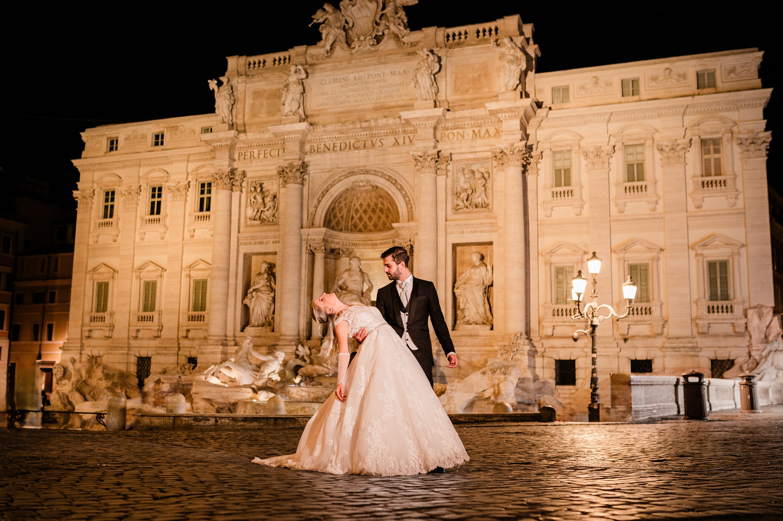 Servizio Post Matrimoniale Notturno a Roma. Fotografo Matrimonio a Roma | Servizio Fotografico Matrimonio