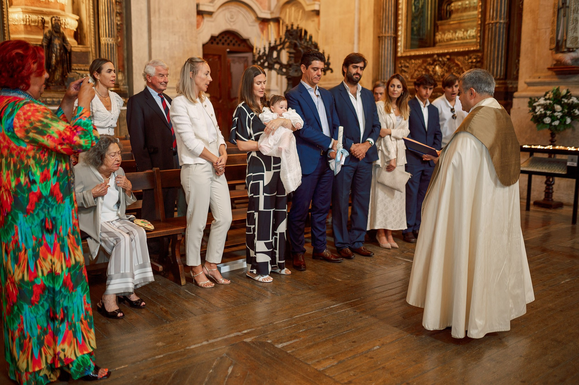 photography of a Catholic baptism in Lisbon