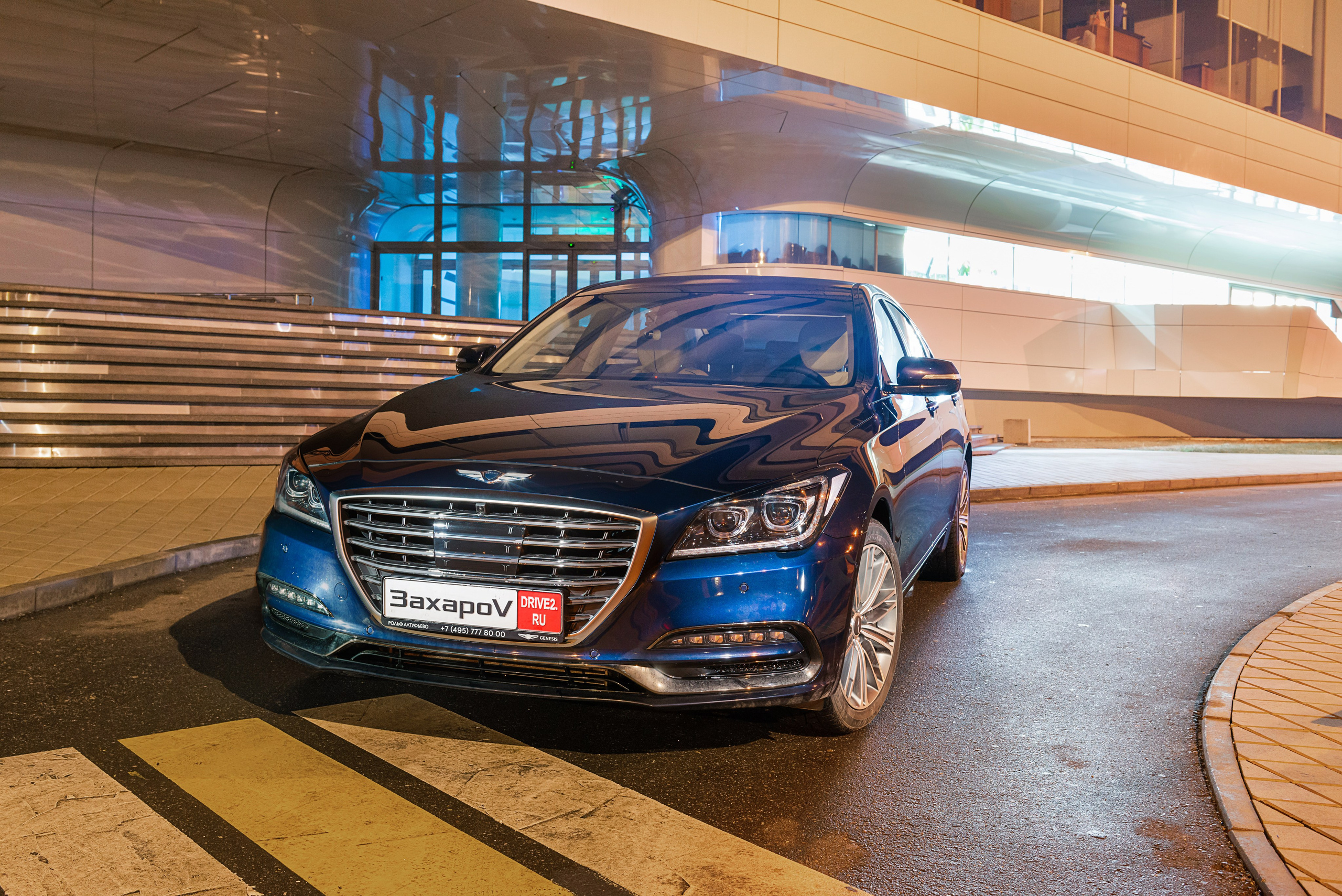 Ночная фотосессия Genesis G90. ФОТОГРАФ МЕКСИКА КИНТАНА-РОО