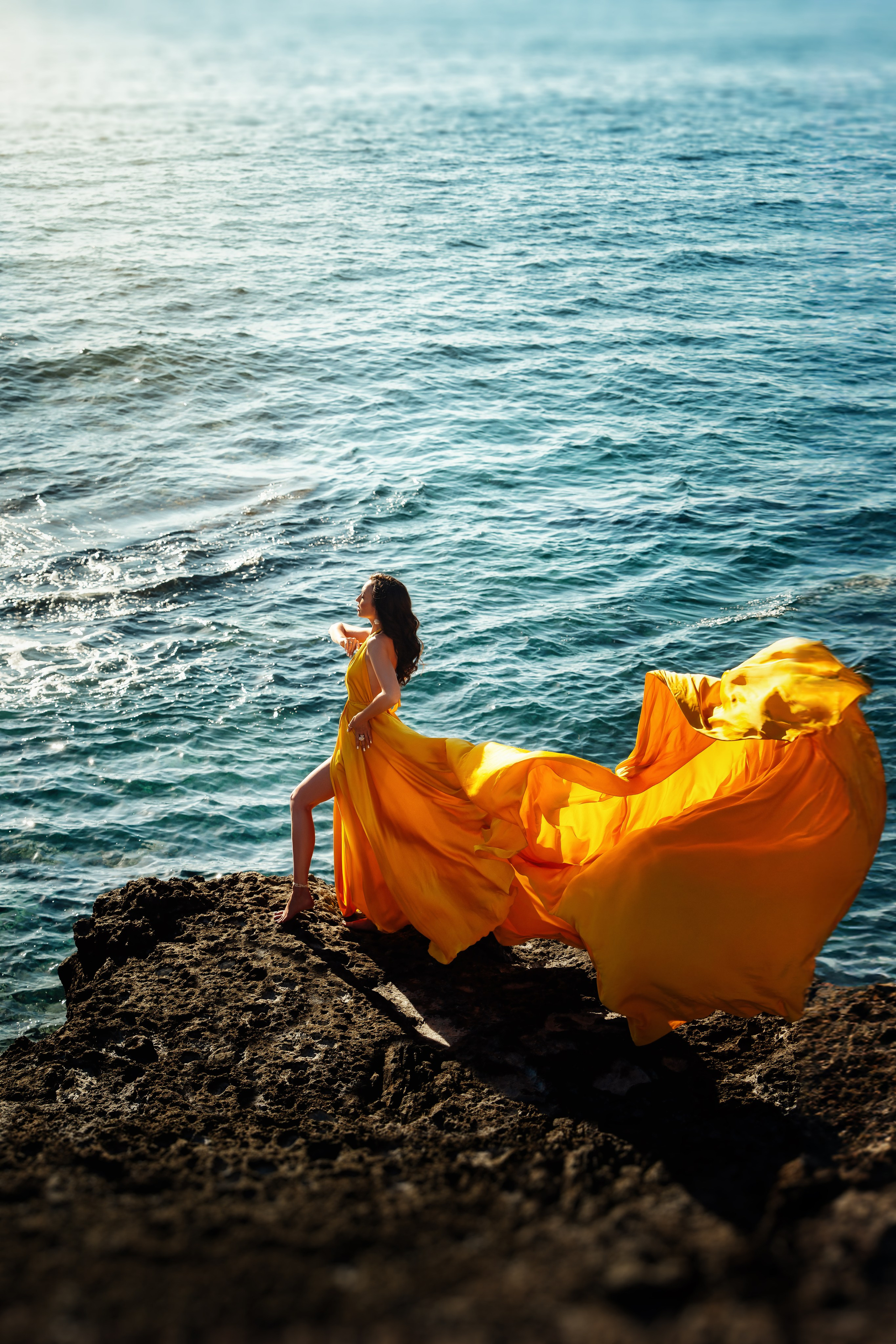 Платье жёлтое #15 40€. Профессиональный фотограф на Тенерифе