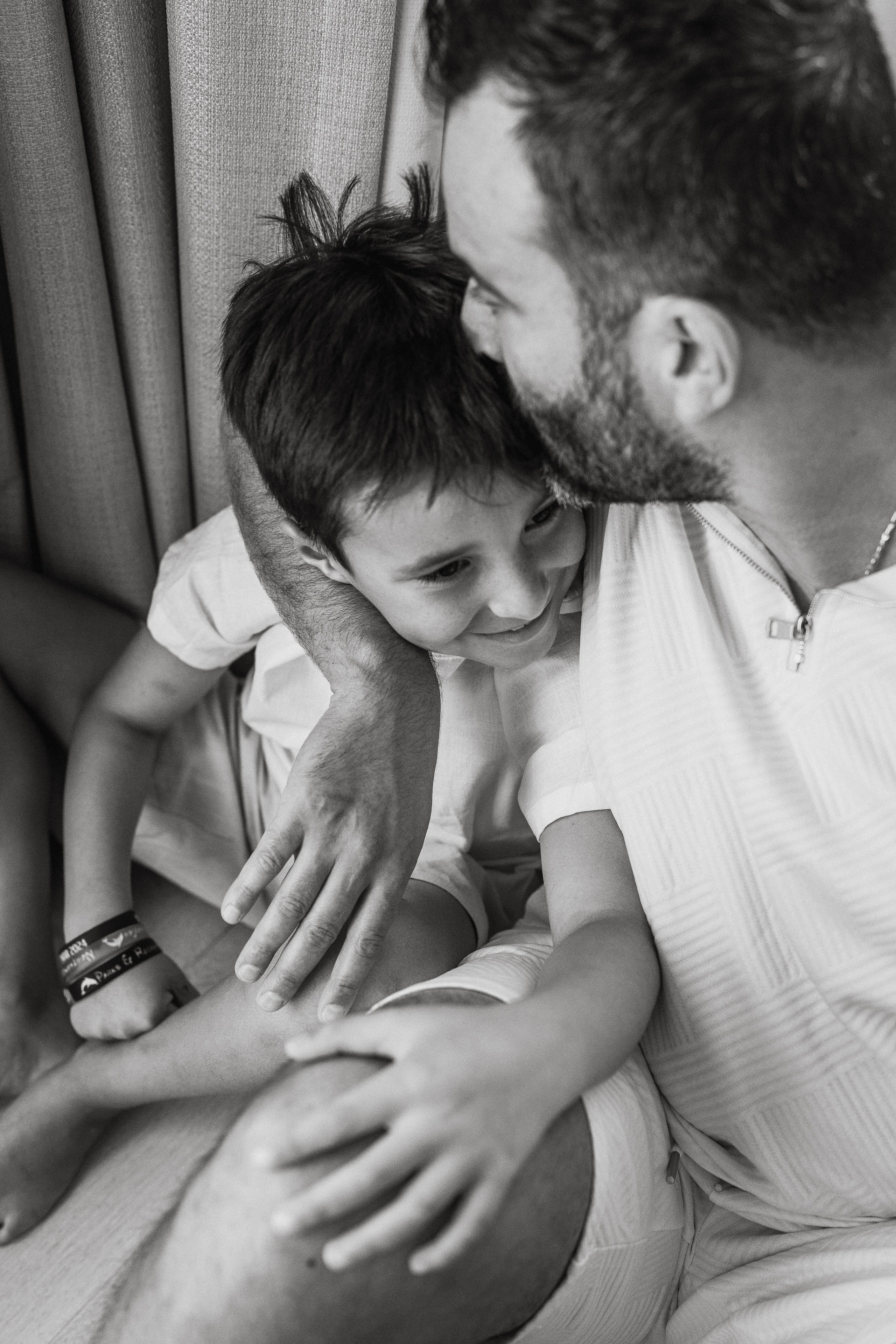 Boris, Lubov, Fiona, Donald, Dylan. At home. Wedding and family photographer and videographer PA, NJ, NY, DE, MD