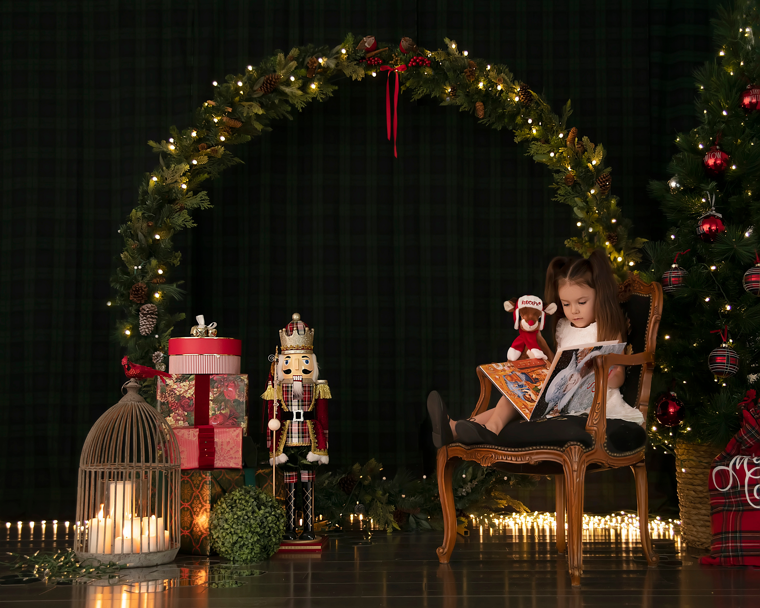 Christmas session. Portrait, kids and family photographer in Wesley Chapel Alina Alice Osipova