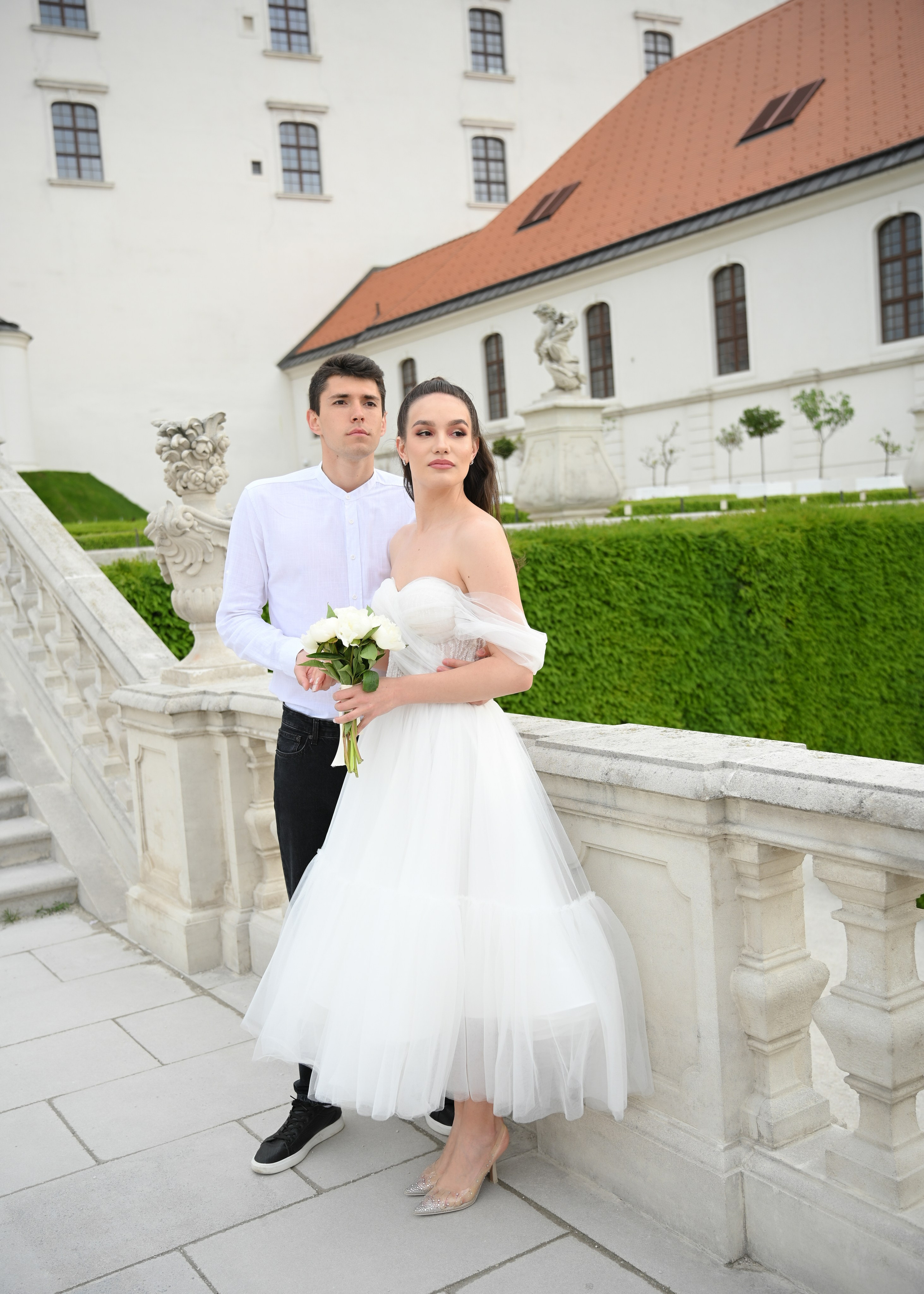 Eugene & Diana in Bratislava Castle. Photo Vienna and Bratislava