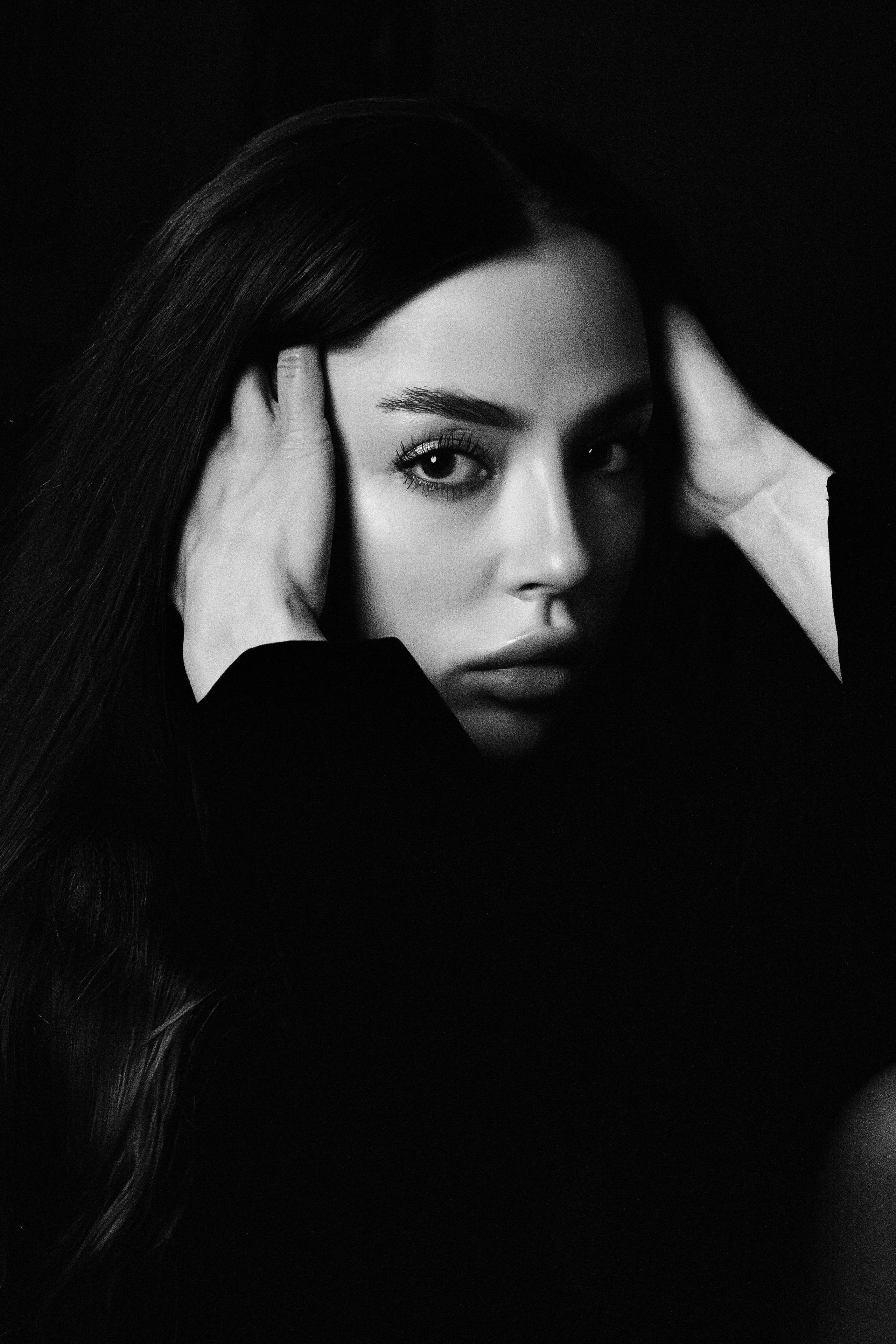 Grey room. Portrait photographer in Europe. Aurora Balear in Balearic Islands, woman portrait photographer. Work in Spain