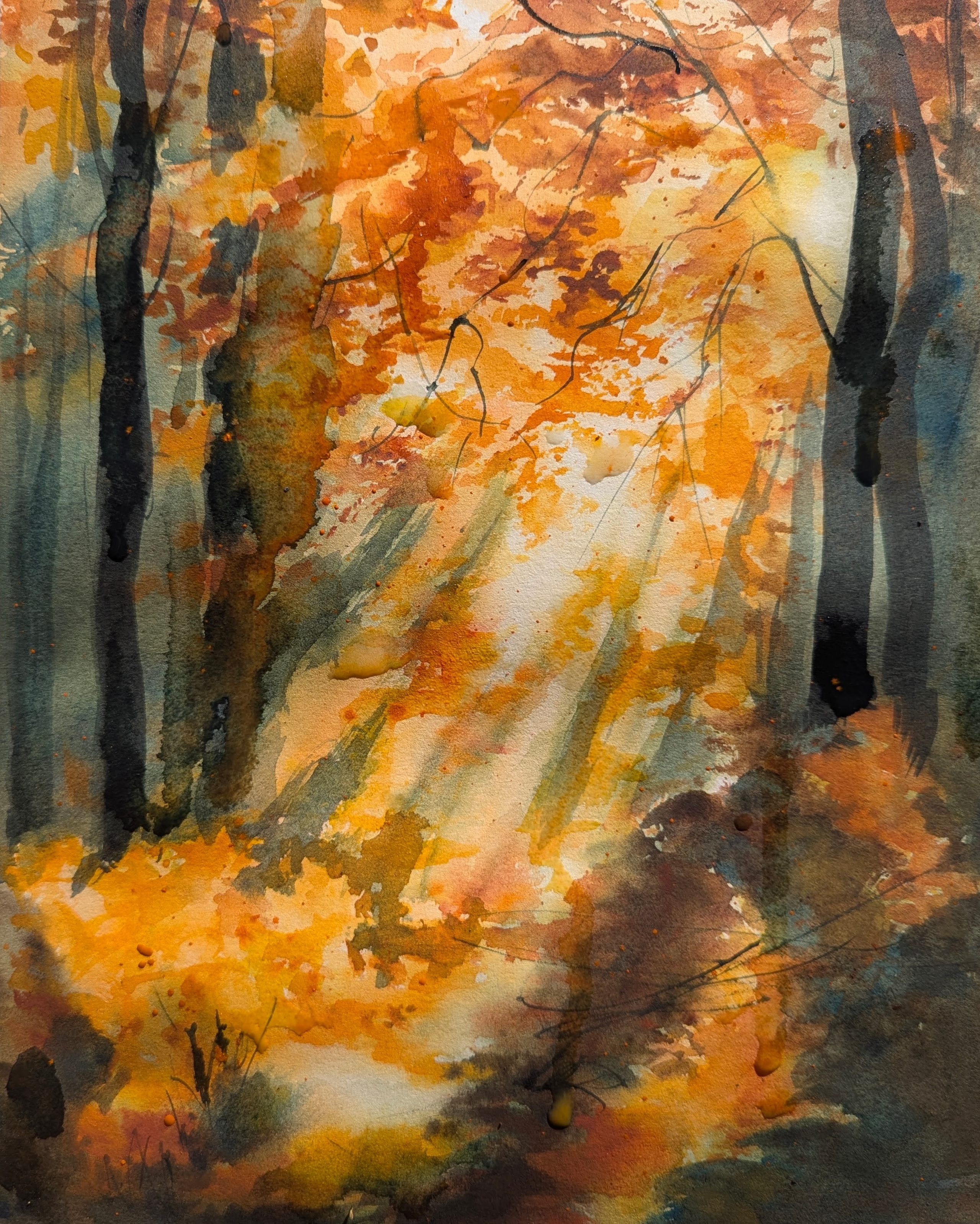 Nature landscapes. Angelina Sorokopud. Artist in Strasbourg