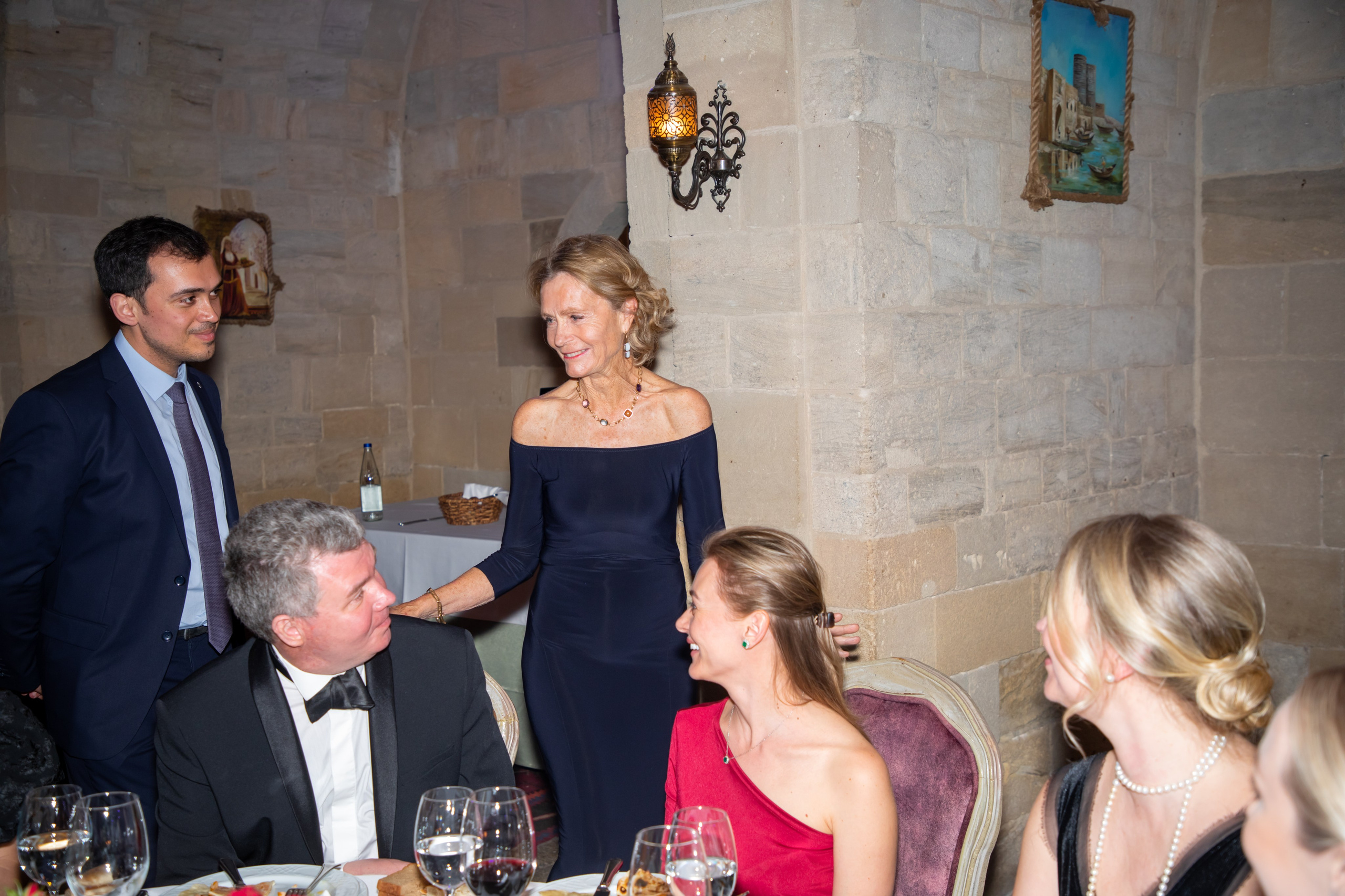Gala-Dinner with the French Countess, the main etiquette expert Marie de Tilly. Baku Photographer