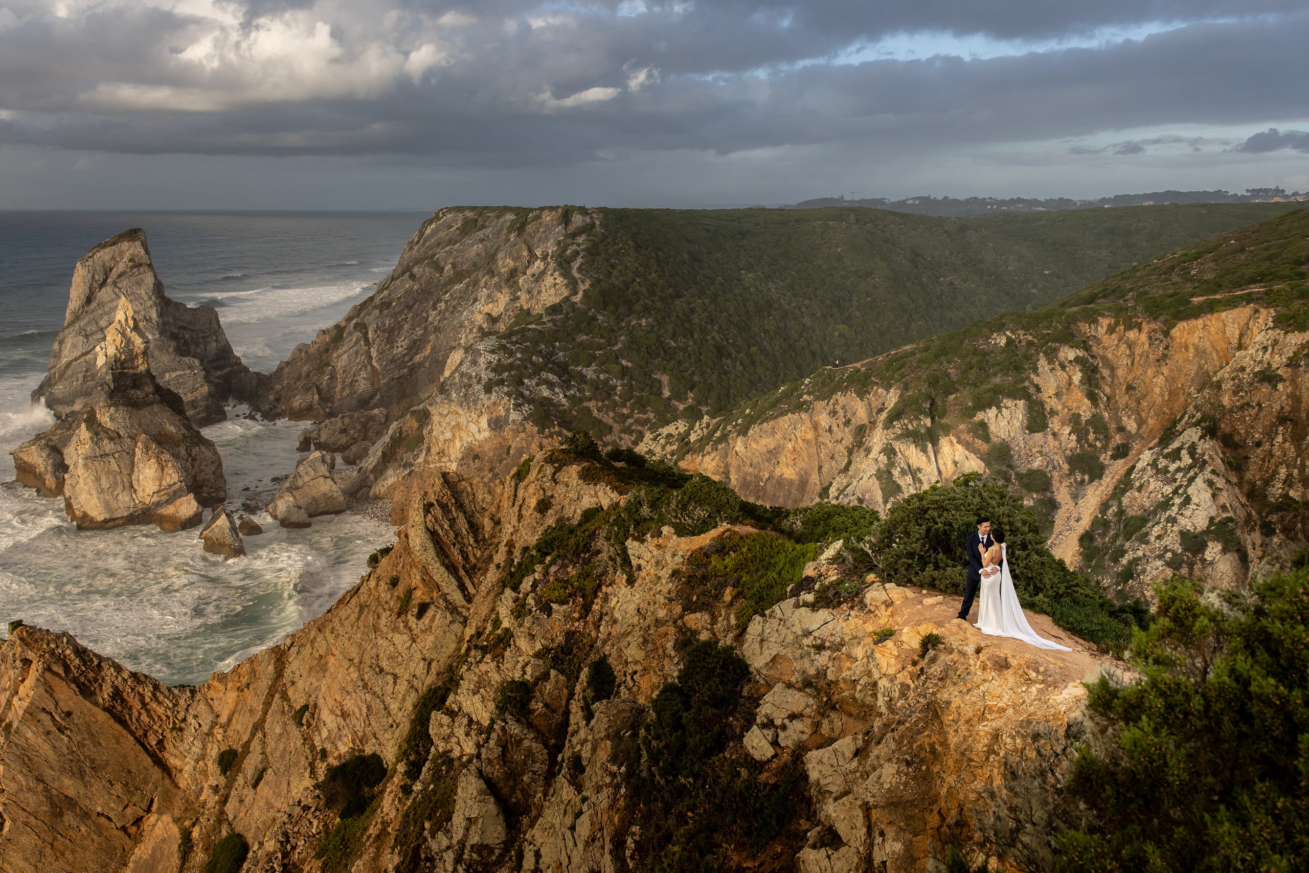 Sintra Elopement at Cabo da Roca Cliffs | Portugal. Lisbon Wedding Photographer | Timeless Documentary Wedding Photography