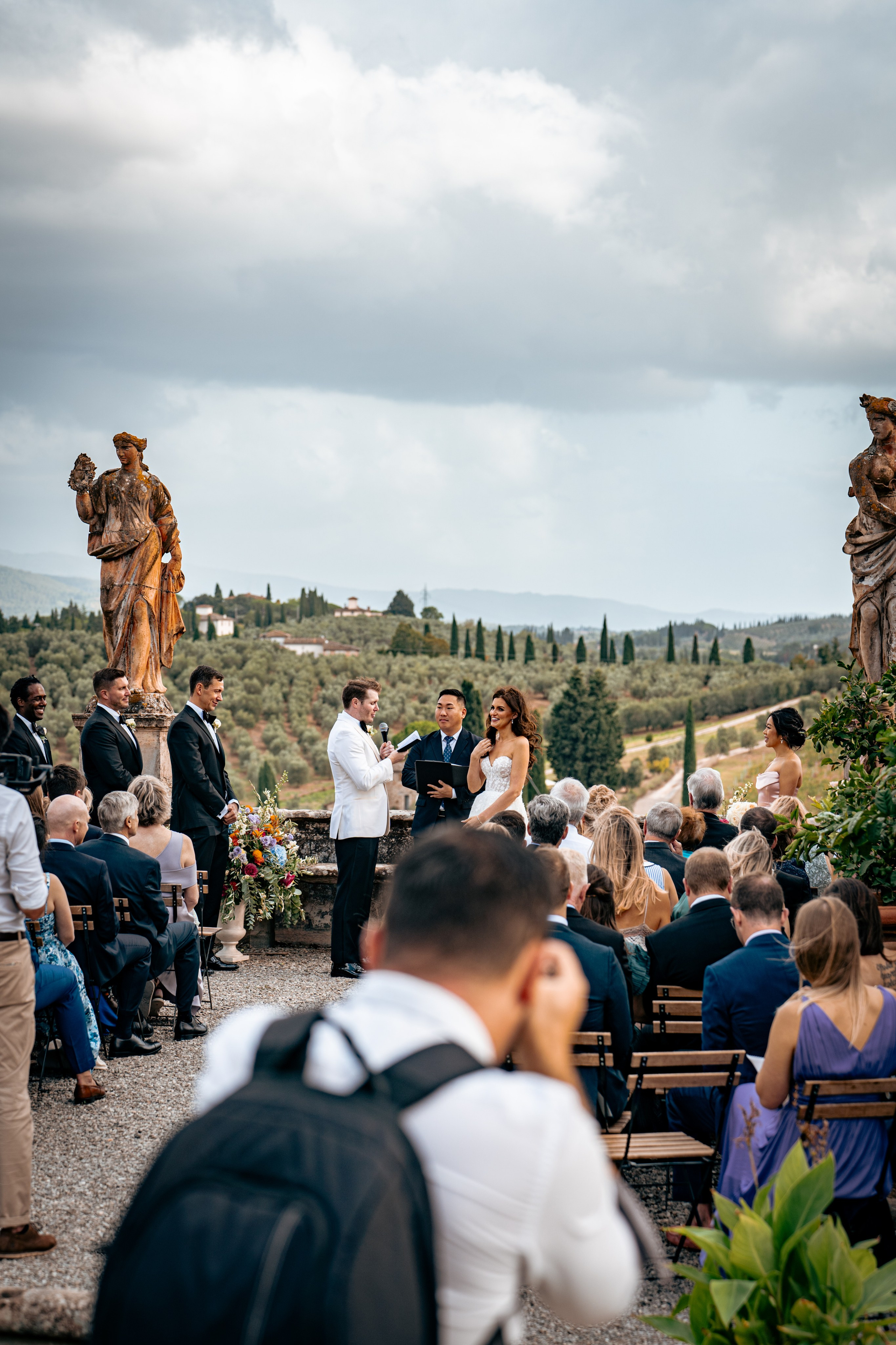 Wedding Morgan & Nick. Traditional Wedding at Villa Corsini a Mezzomonte. Wedding Photographer in Italy