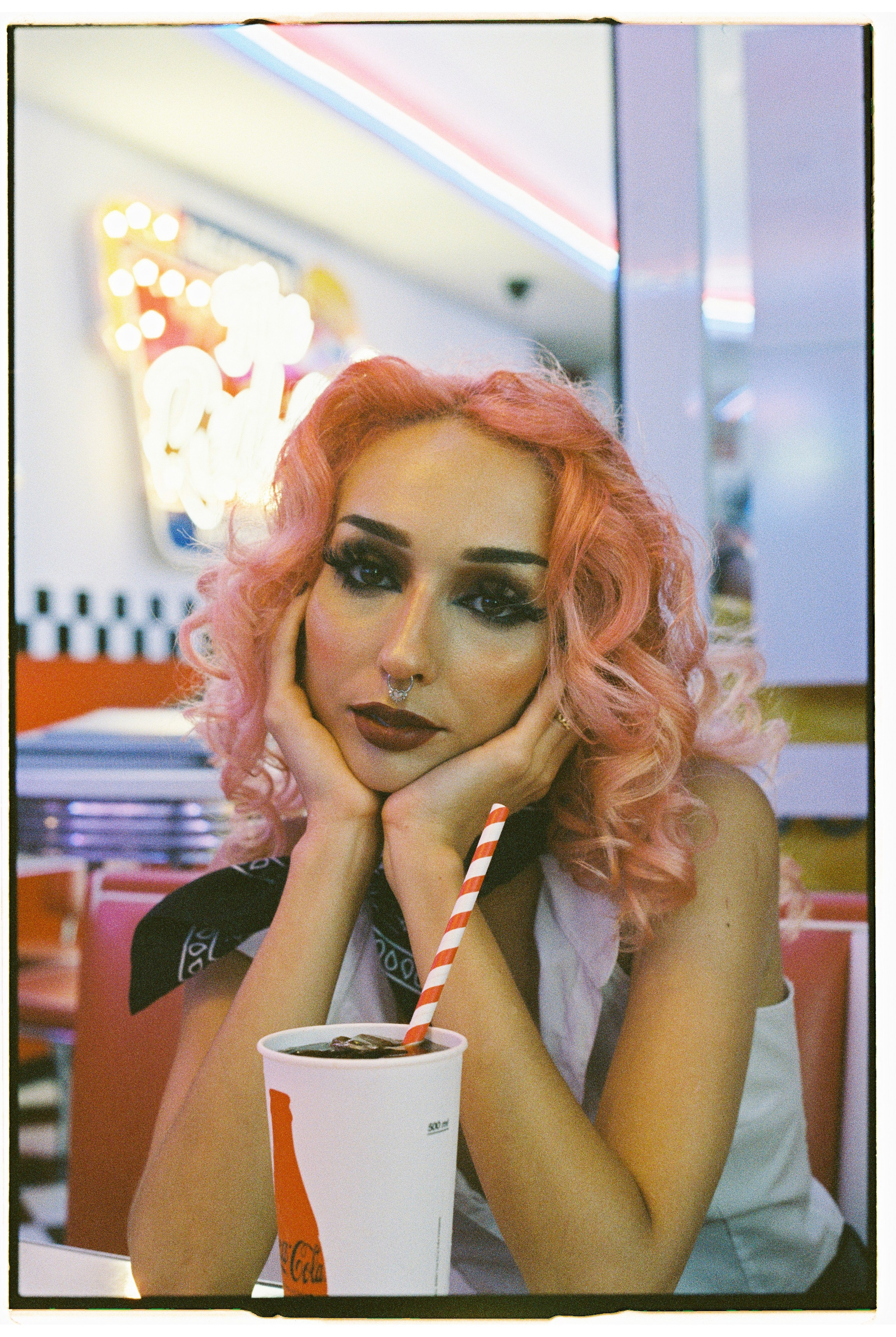 Adriana / CINESTILL 800T. Portrait photographer in Madeira — Marina Shtukina