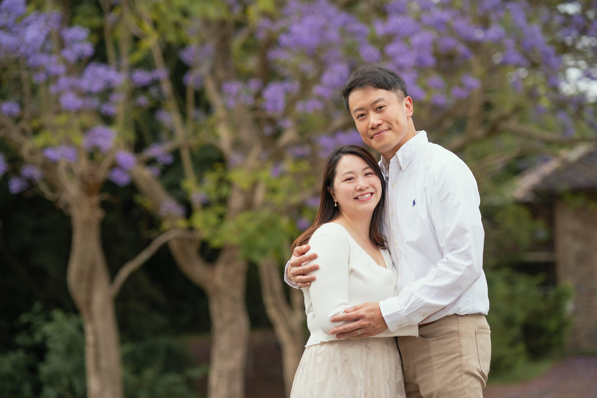 Jacaranda Photoshoot for a Family of Four!. Family and Maternity Photography in Sydney, Hills District