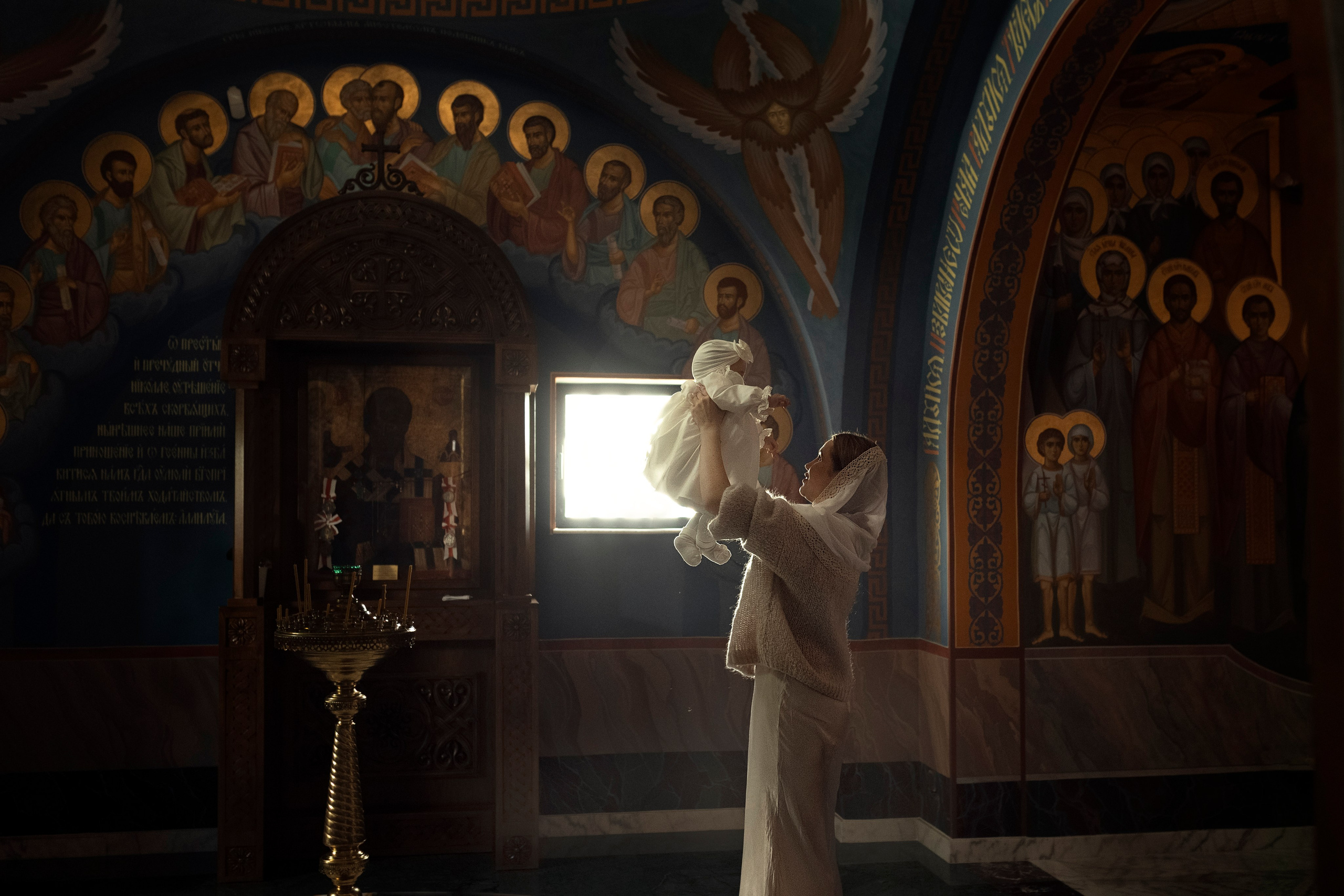 Крещение Милана. Family and children photographer in Warszaw Liudmila Babrouskaya