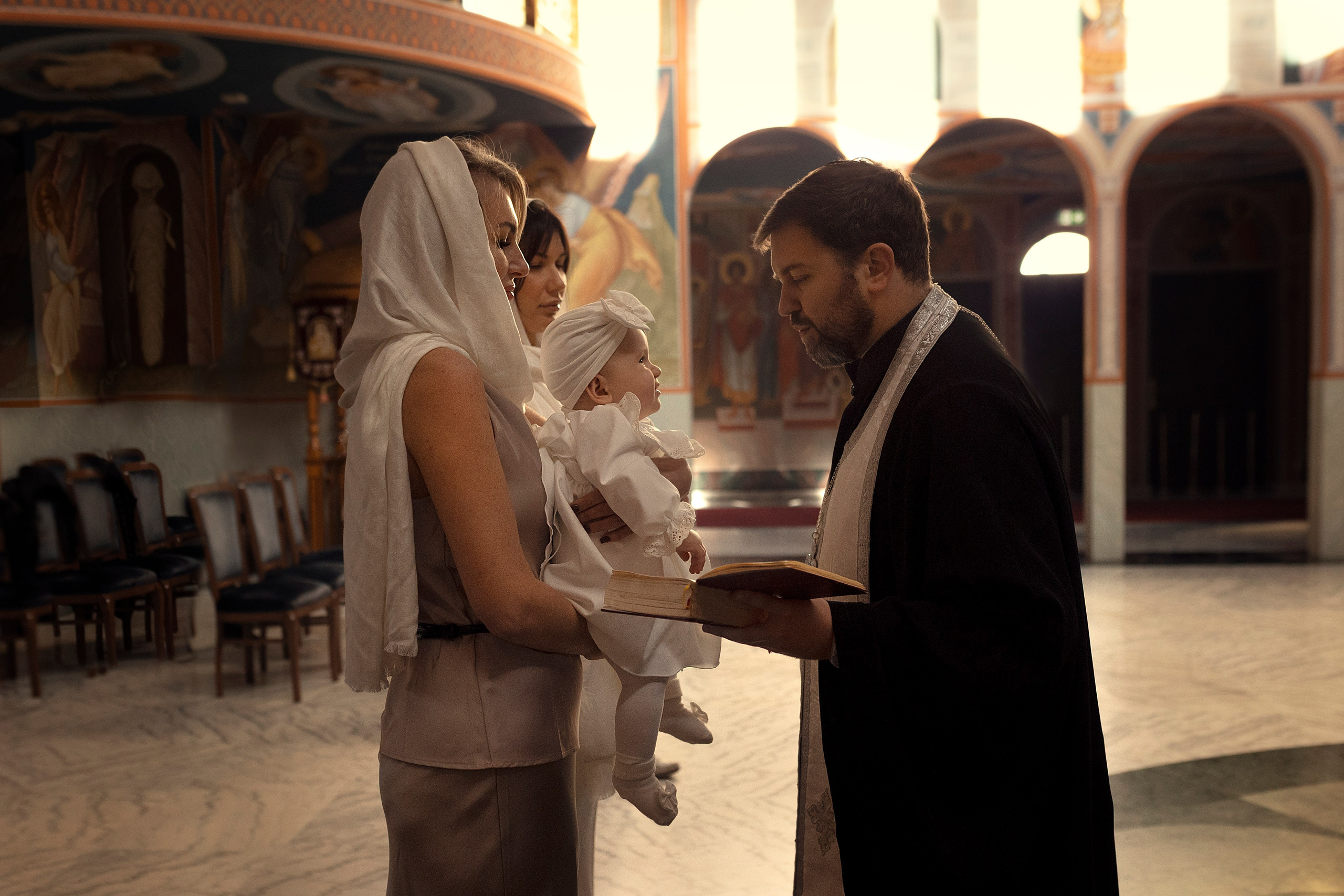 Крещение Милана. Family and children photographer in Warszaw Liudmila Babrouskaya