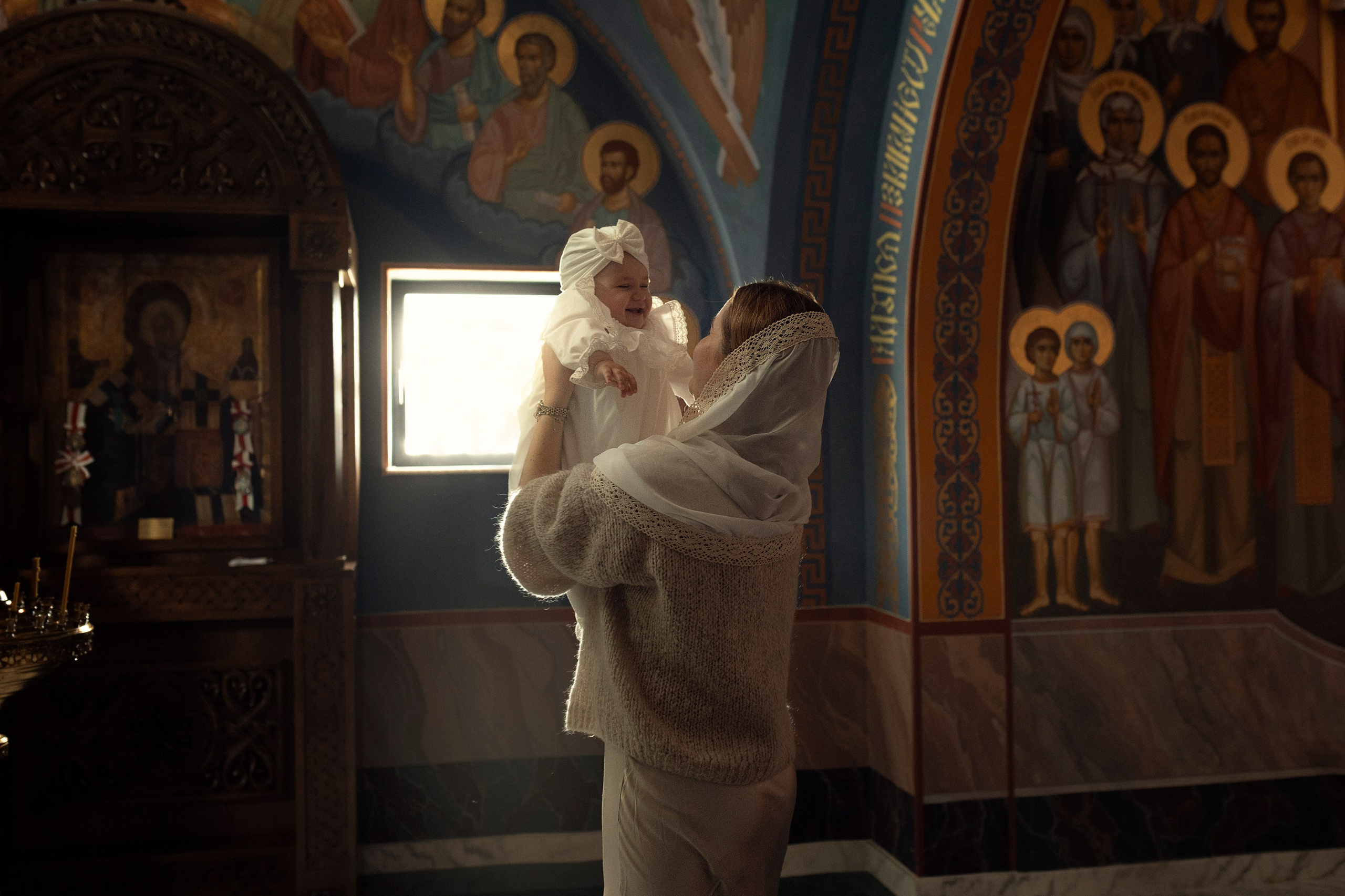 Крещение Милана. Family and children photographer in Warszaw Liudmila Babrouskaya