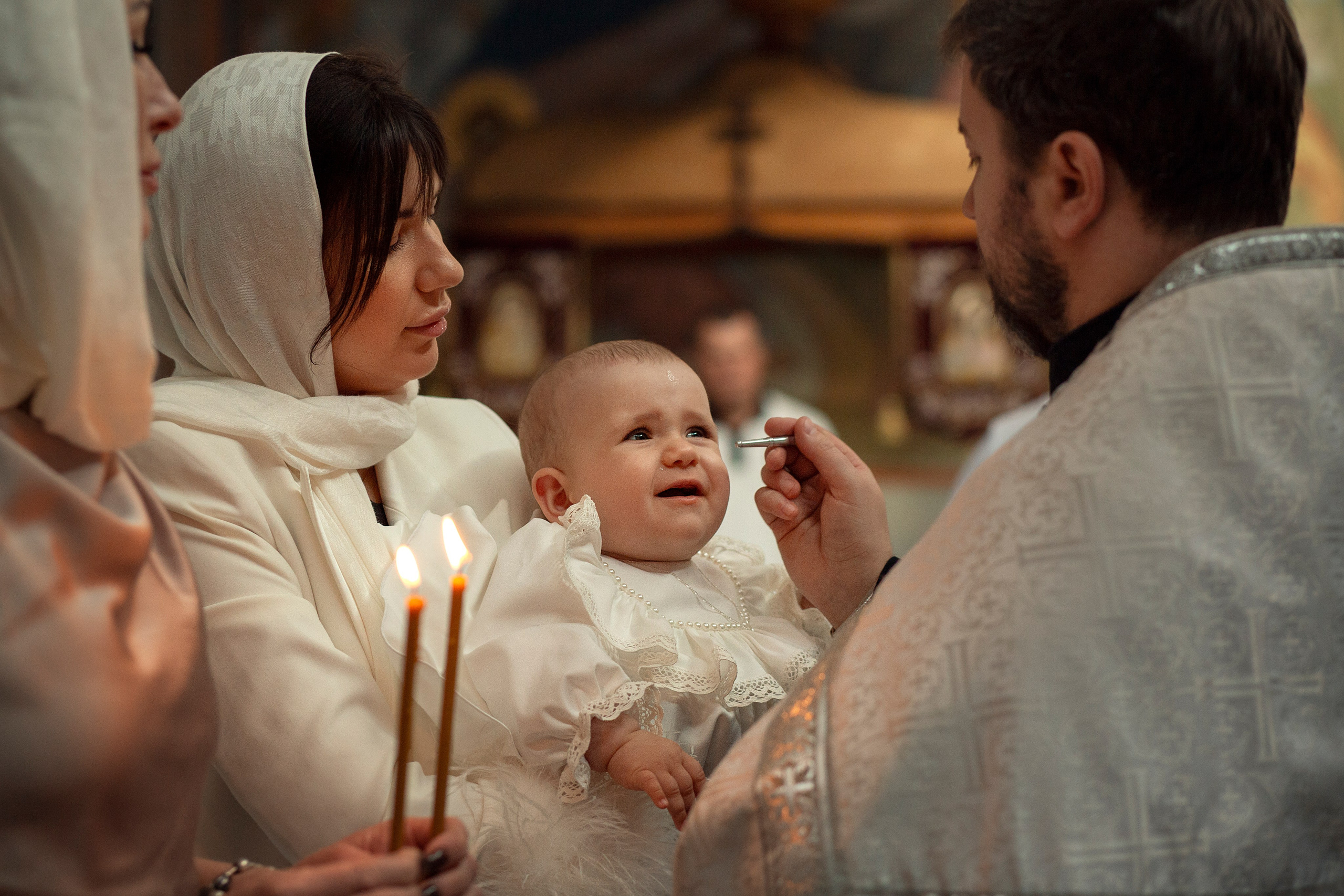 Крещение Милана. Family and children photographer in Warszaw Liudmila Babrouskaya