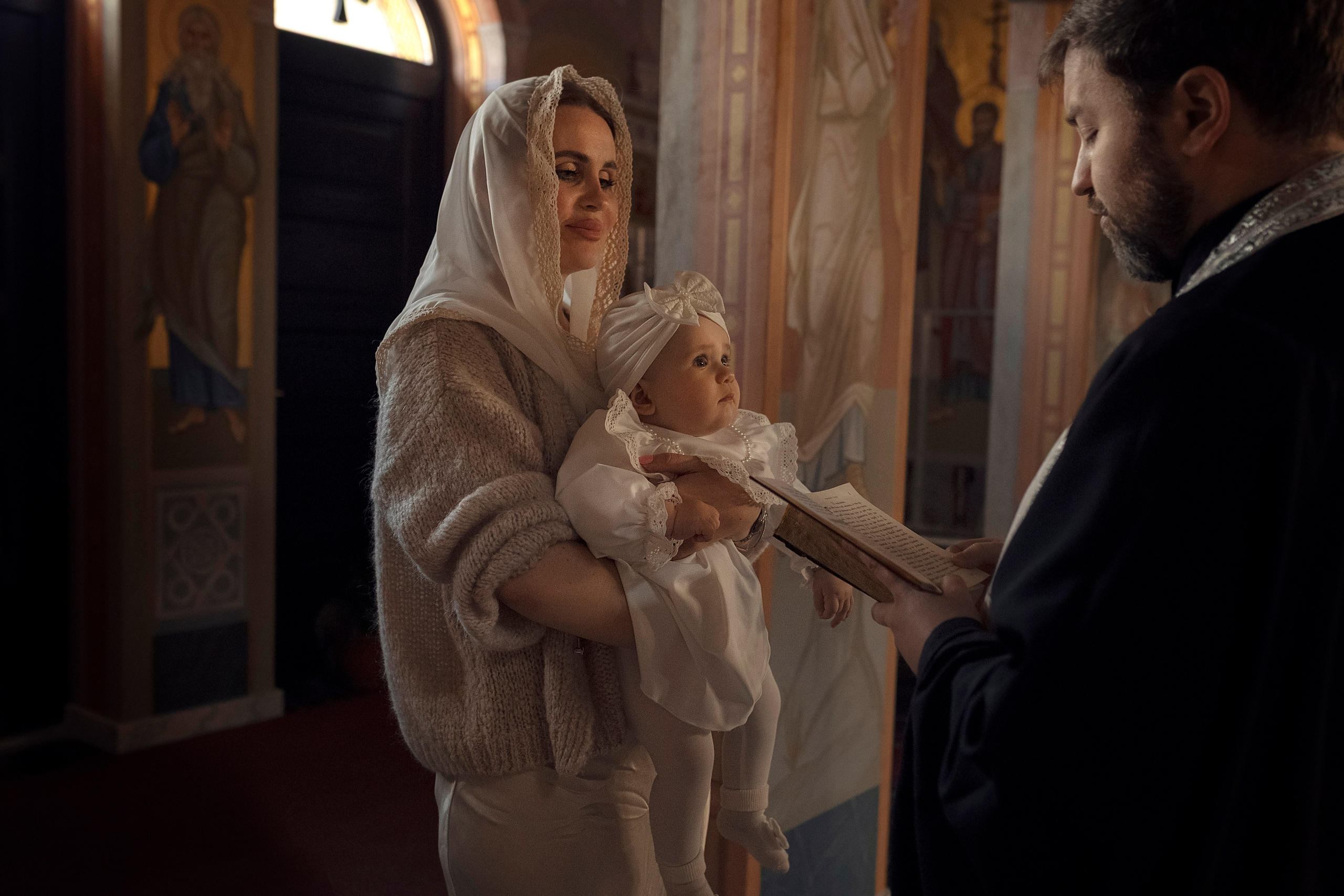 Крещение Милана. Family and children photographer in Warszaw Liudmila Babrouskaya