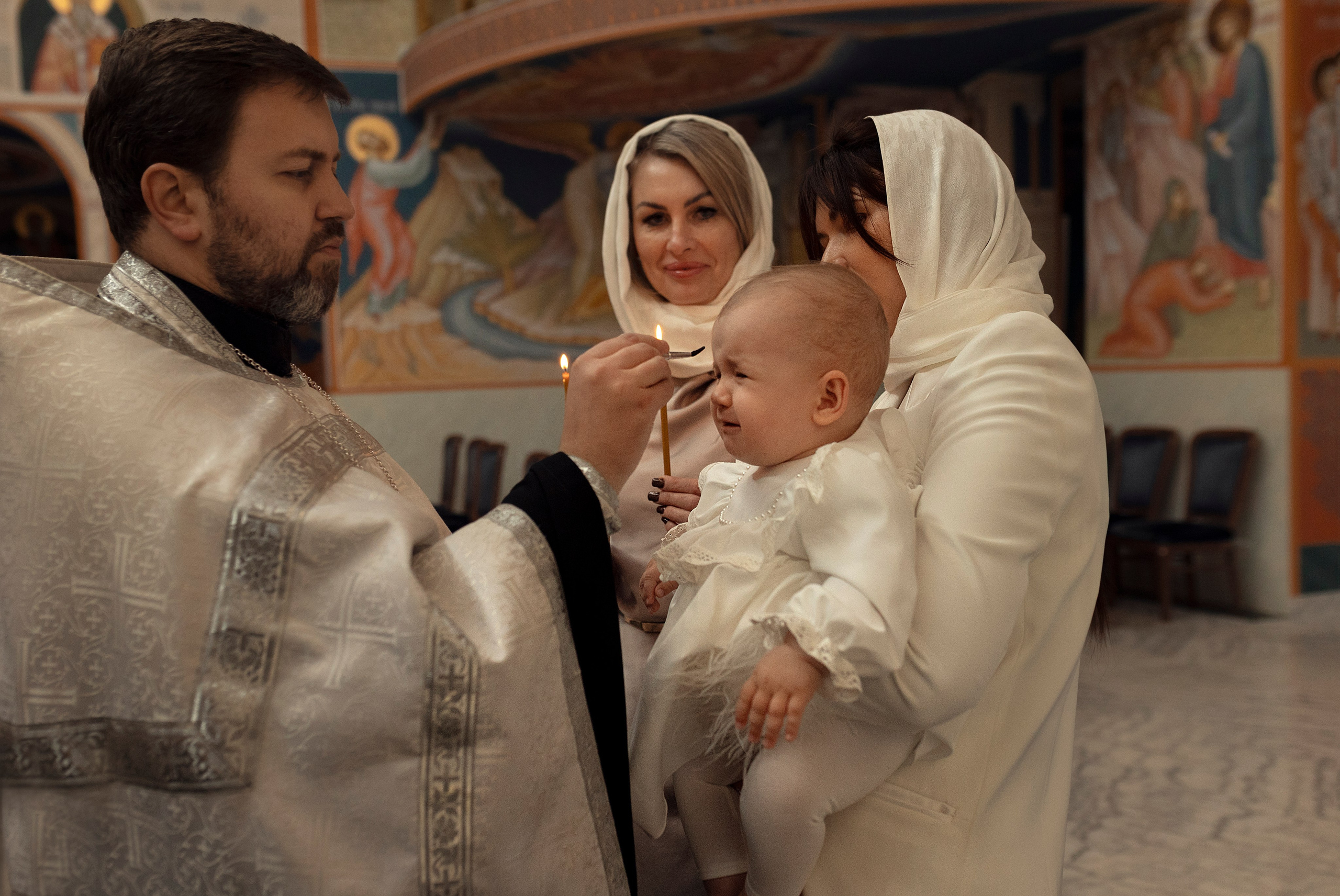 Крещение Милана. Family and children photographer in Warszaw Liudmila Babrouskaya
